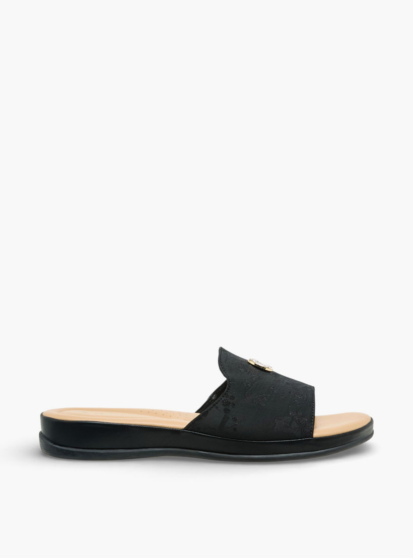 Le Confort Women Embellished Slide Sandals-women-shoes-flats-sandals-image-3