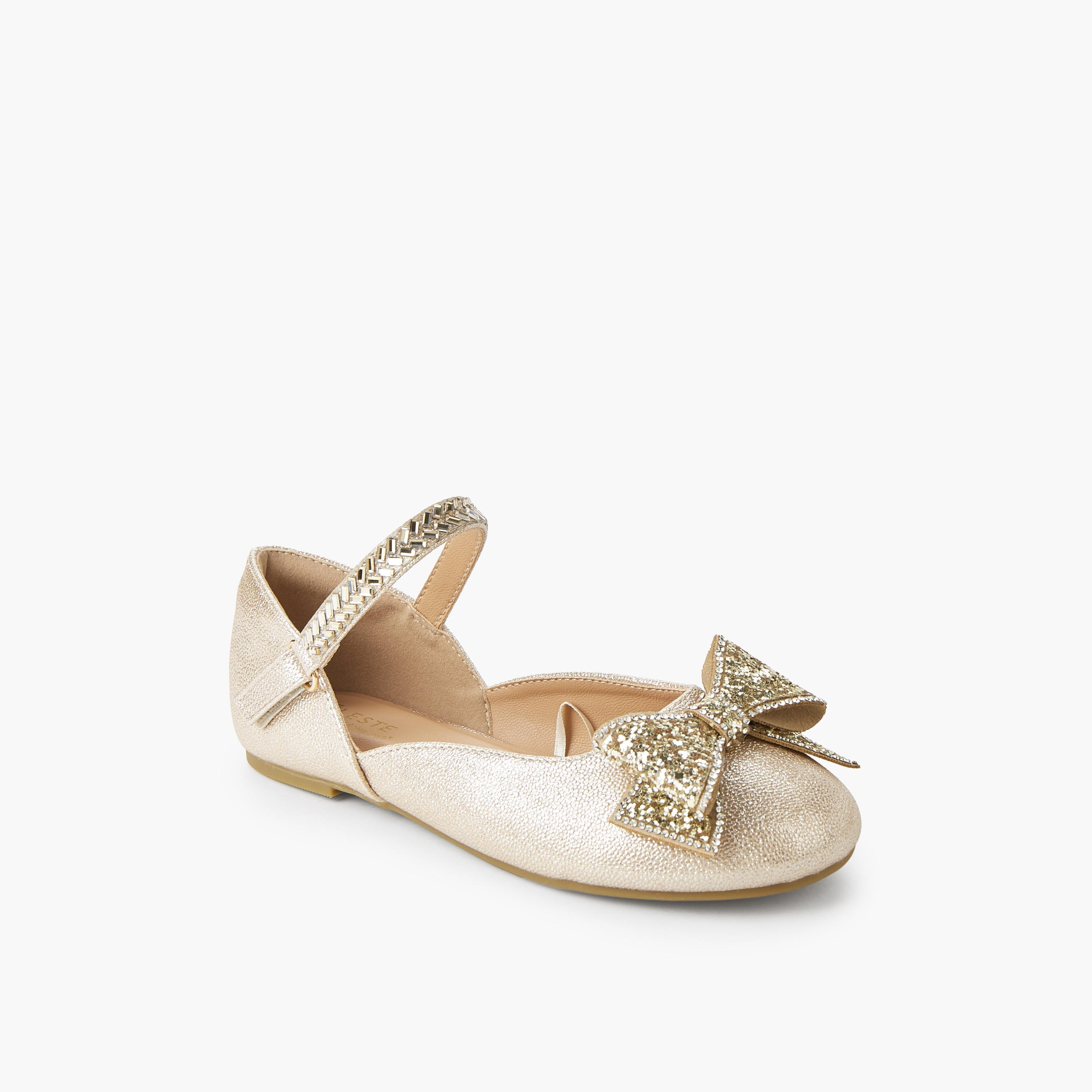 حذاء باليرينا بشريط إغلاق لاصق للبنات من سيليست-girls-shoes-ballerinas-image-2