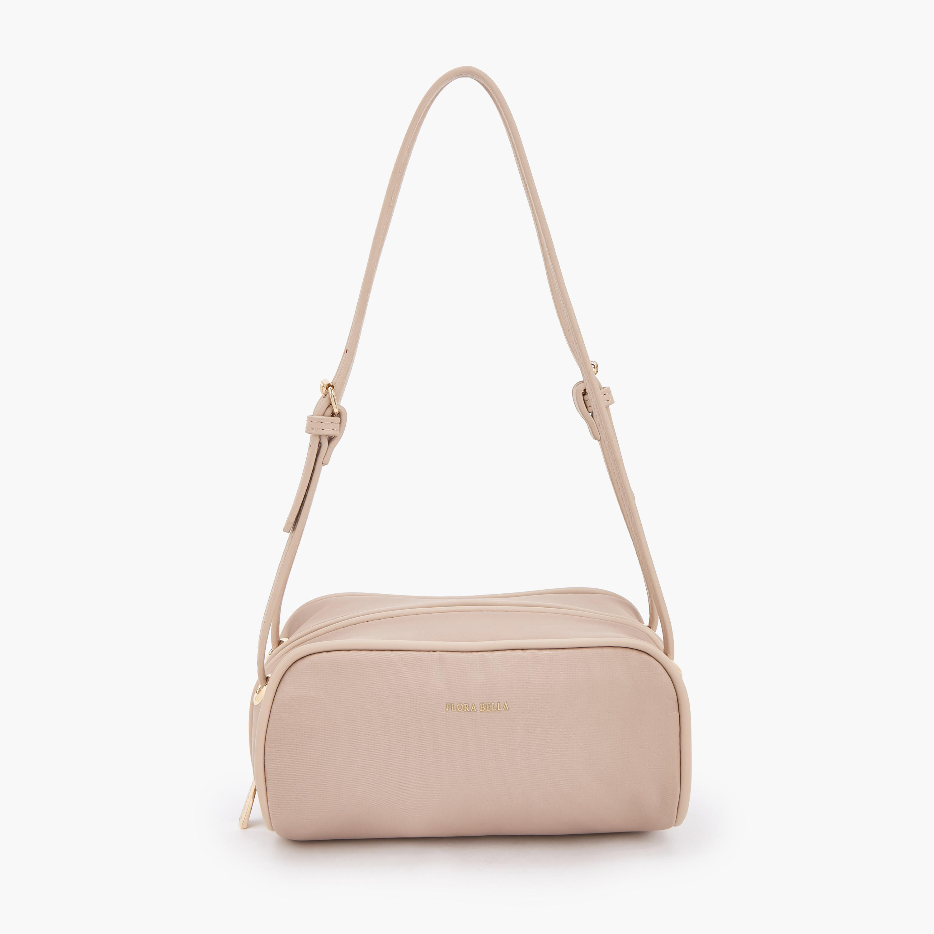 شنطة كتف بارزة الملمس بسحاب إغلاق من فلورا بيلا-women-bagsandwallets-handbags-image-1