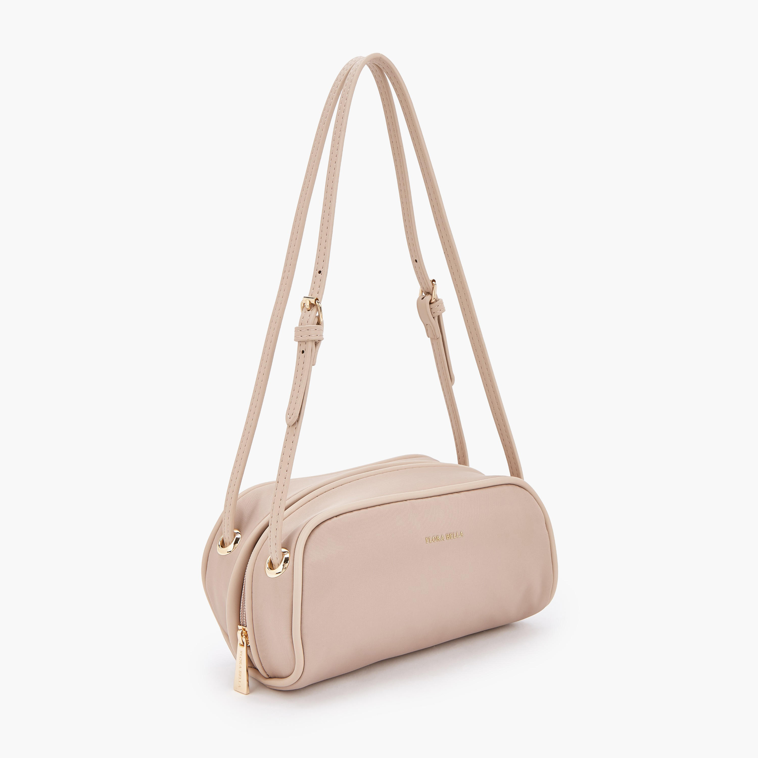شنطة كتف بارزة الملمس بسحاب إغلاق من فلورا بيلا-women-bagsandwallets-handbags-image-2
