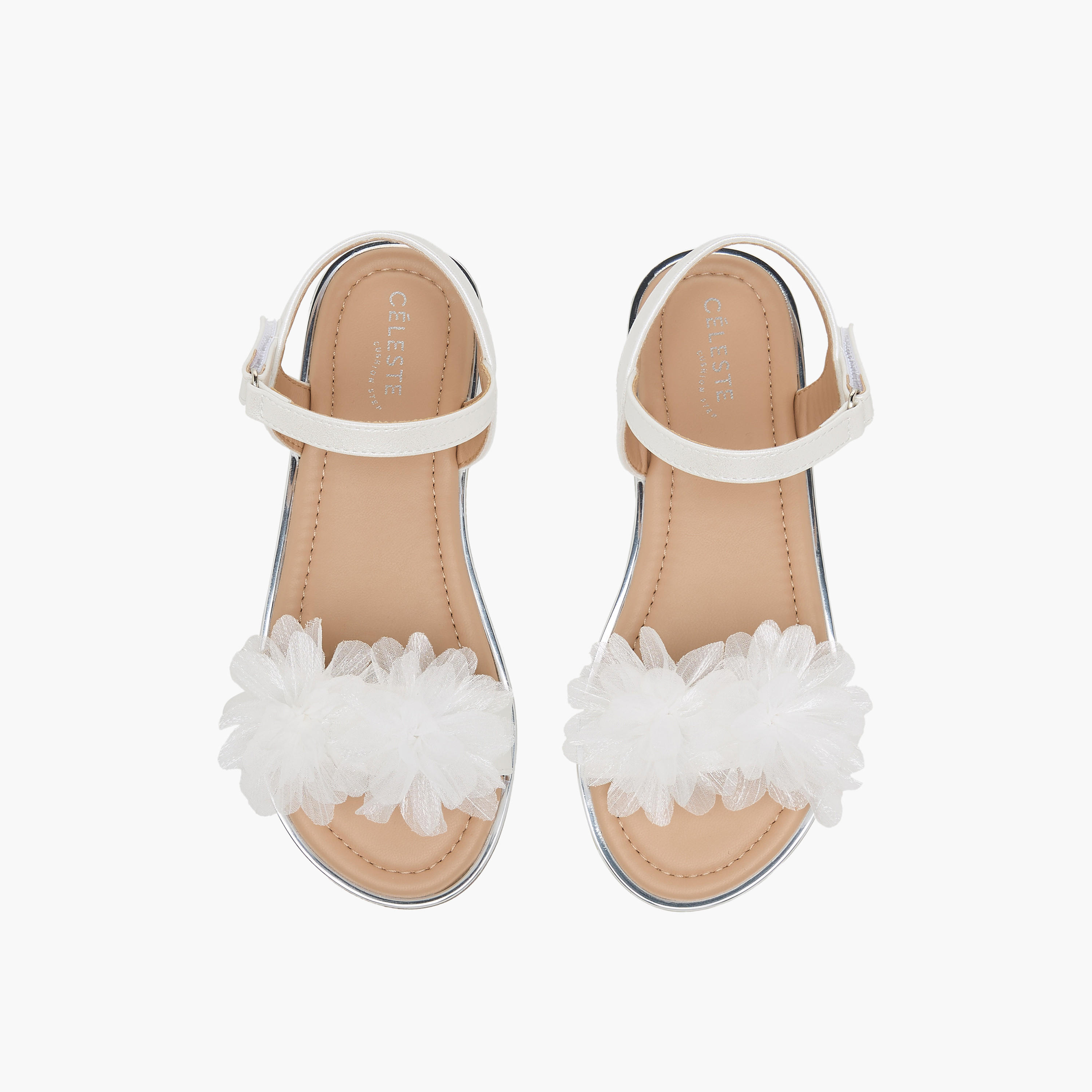 صندل مسطّح بشريط إغلاق لاصق للبنات من سيليست-girls-shoes-sandals-image-1