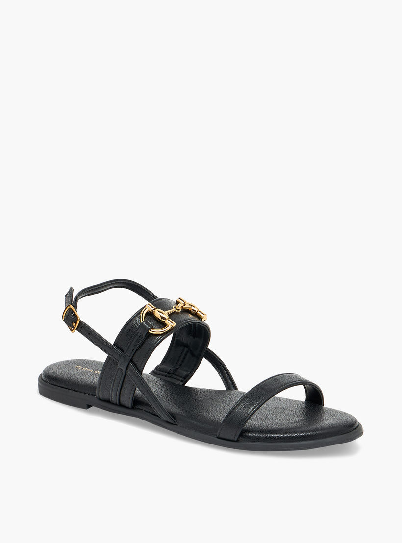 صندل بزينة معدنية للنساء من فلورا بيلا-women-shoes-flats-sandals-image-2
