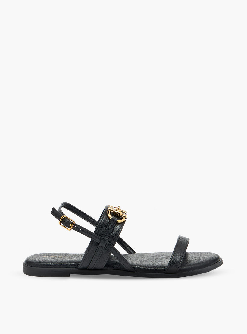 صندل بزينة معدنية للنساء من فلورا بيلا-women-shoes-flats-sandals-image-3