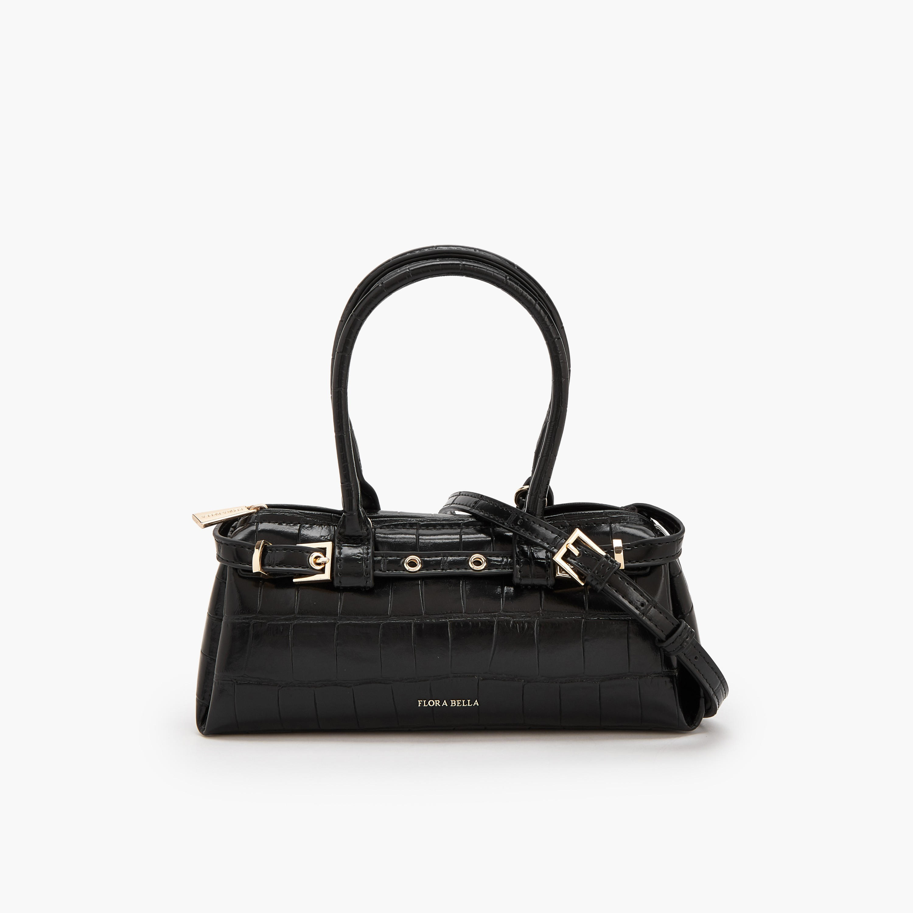 Flora Bella Textured Shoulder Bag with Detachable Strap-women-bagsandwallets-handbags-image-1