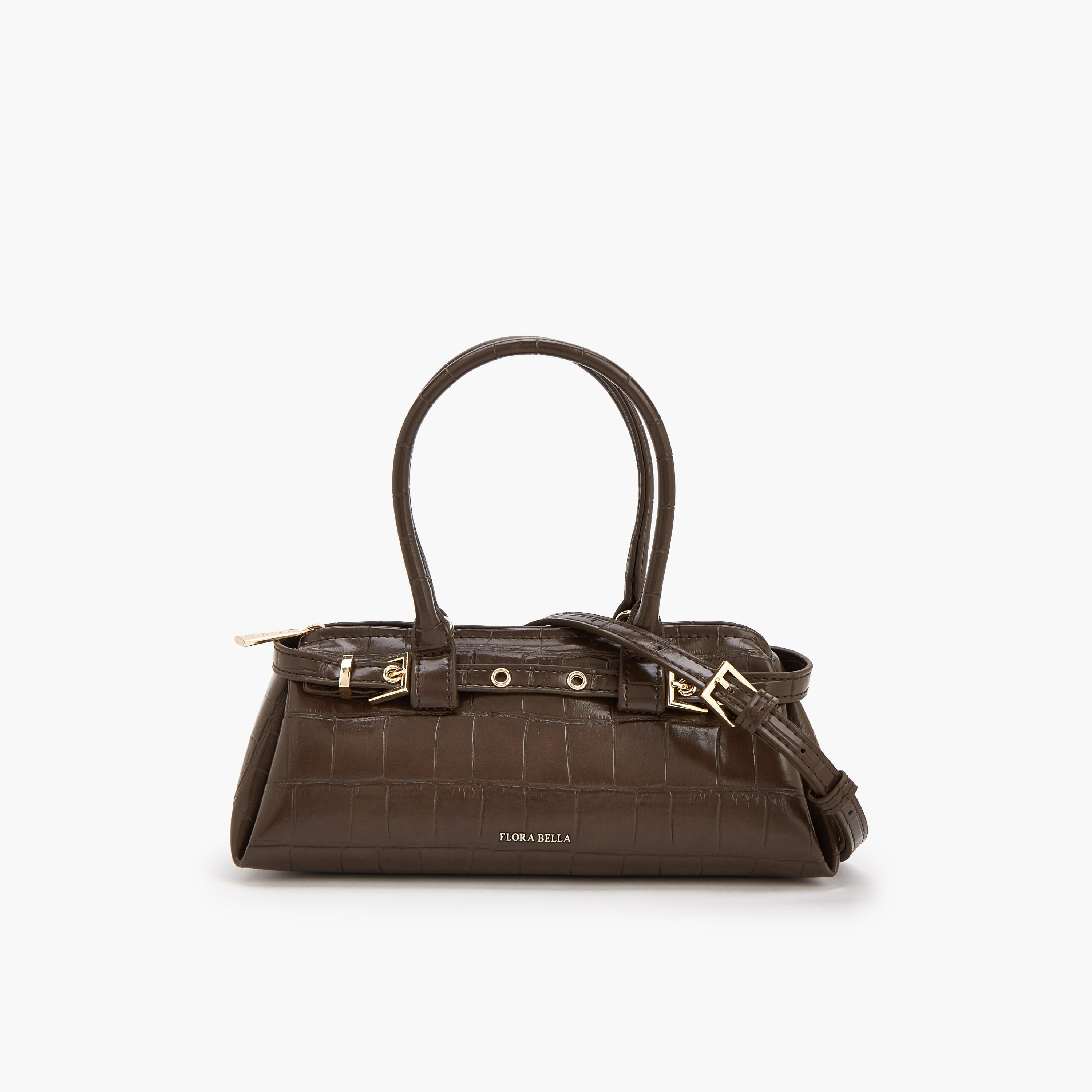 Flora Bella Textured Shoulder Bag with Detachable Strap-women-bagsandwallets-handbags-image-1