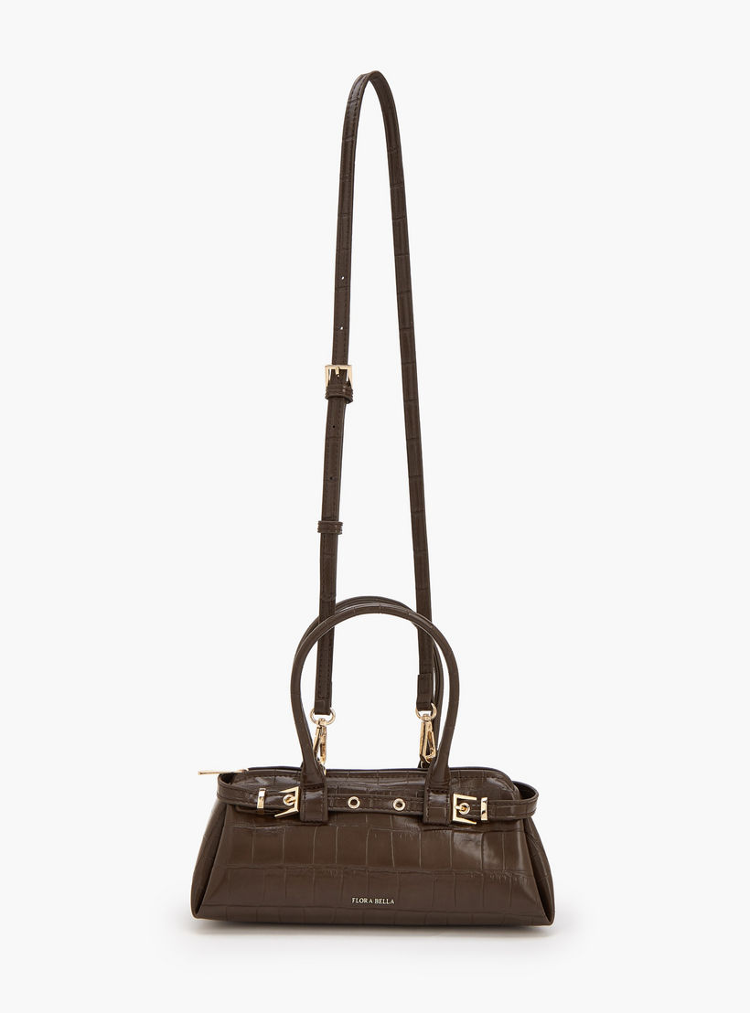 Flora Bella Textured Shoulder Bag with Detachable Strap-women-bagsandwallets-handbags-image-2
