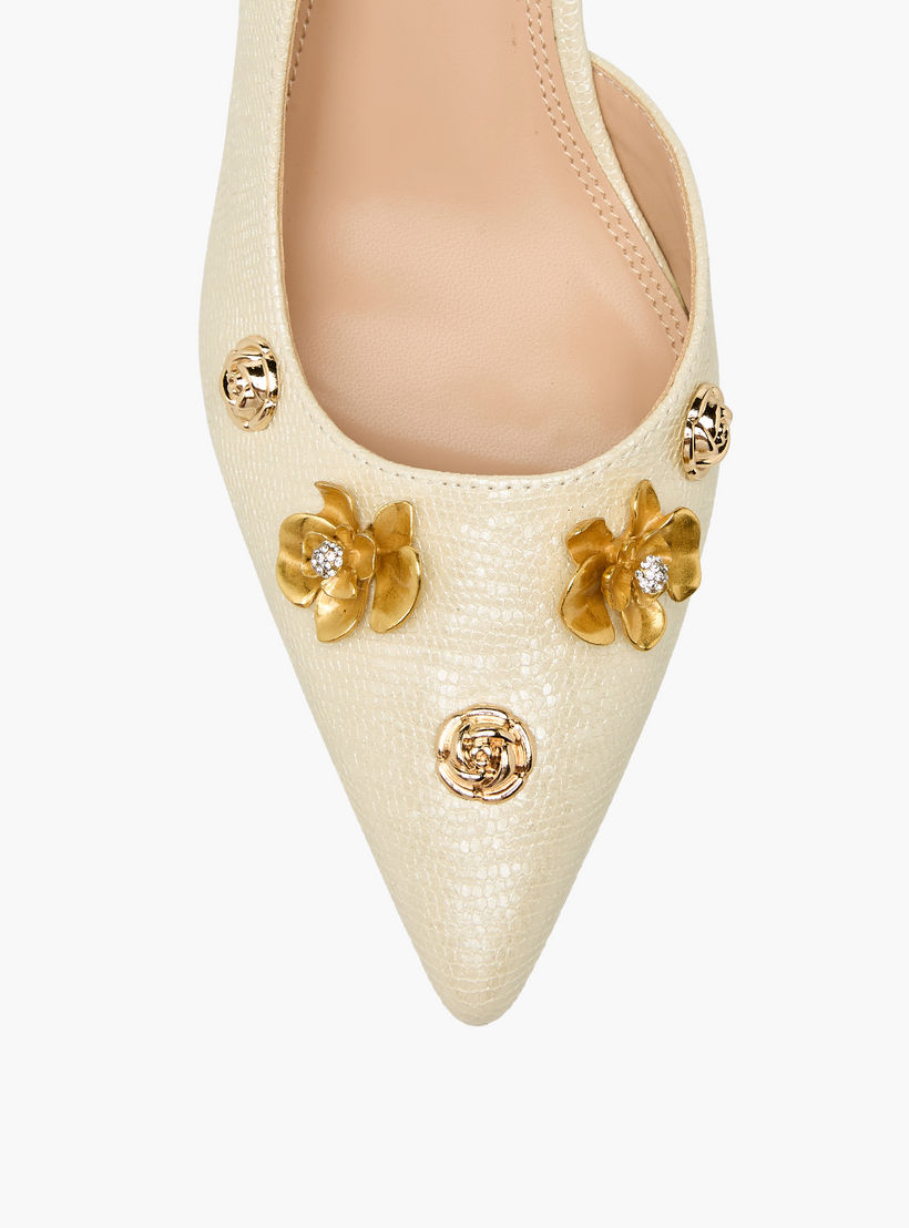 Elle Women Floral Embellished Stiletto Heel Shoes-women-shoes-heels-image-4