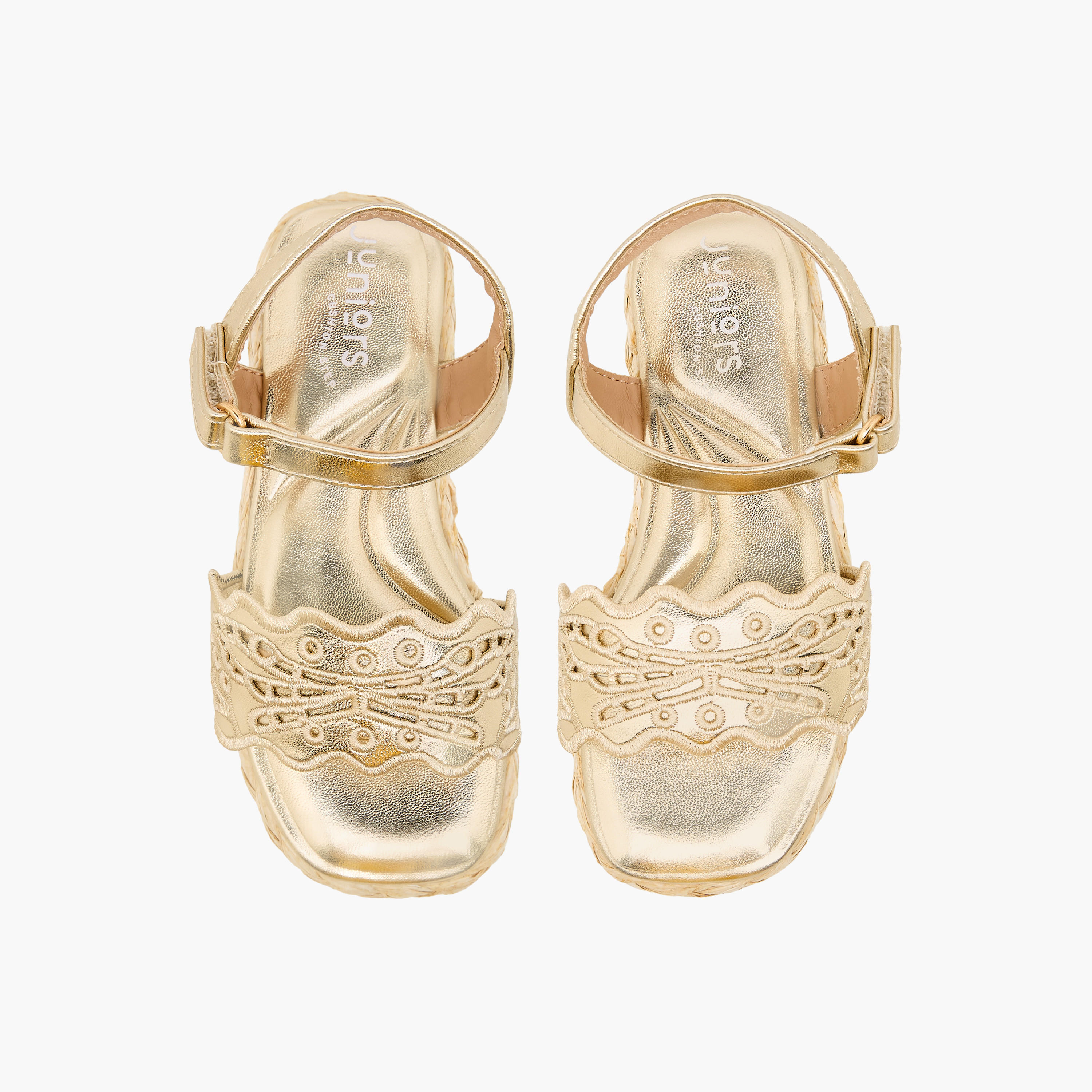 Juniors Girls Embroidered Hook & Loop Espadrille Sandals-girls-shoes-sandals-image-1