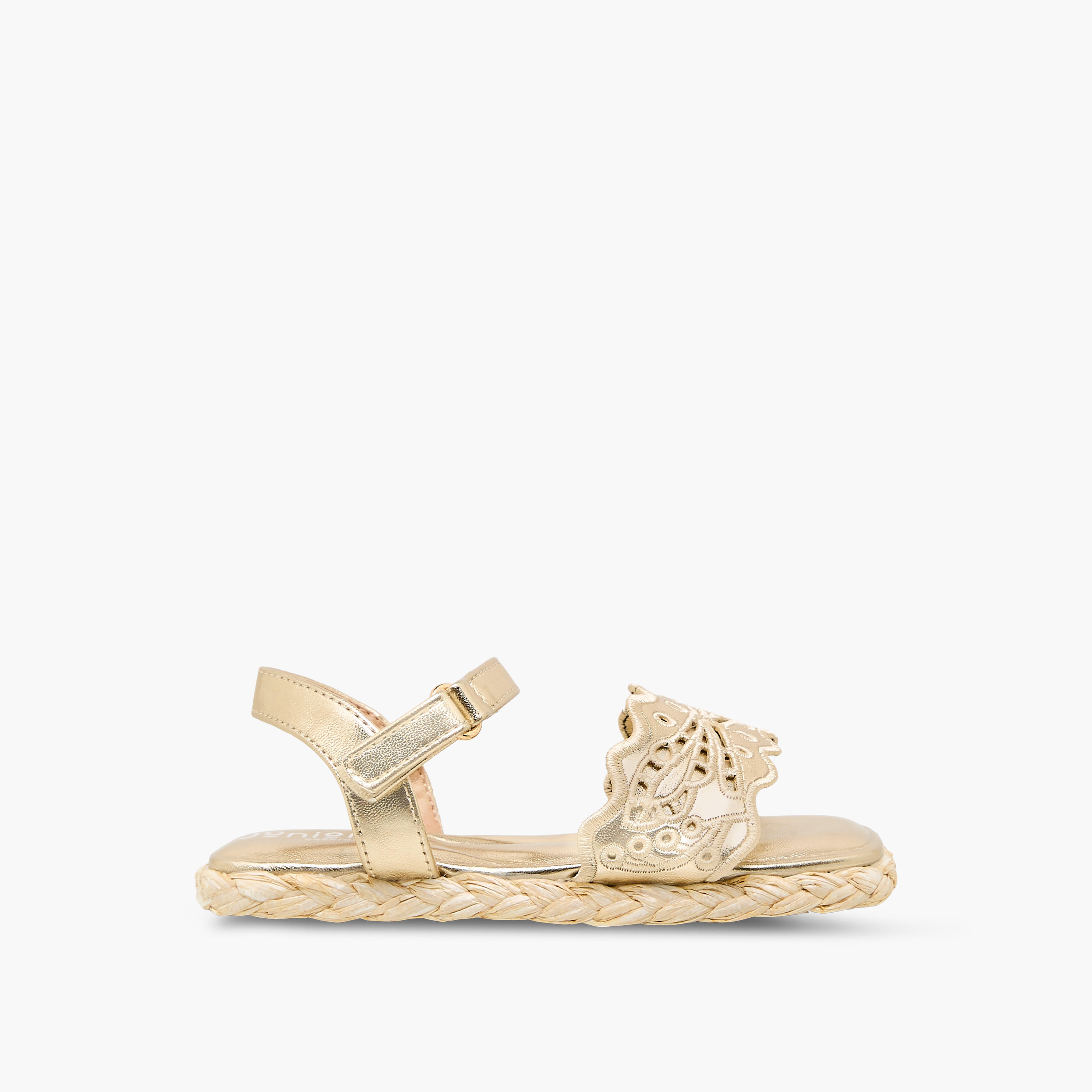 Juniors Girls Embroidered Hook & Loop Espadrille Sandals-girls-shoes-sandals-image-2