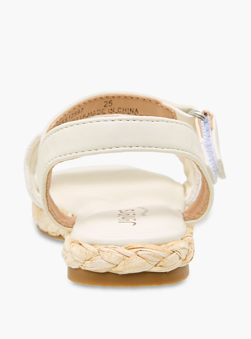 Juniors Girls Embroidered Hook & Loop Espadrille Sandals-girls-shoes-sandals-image-4