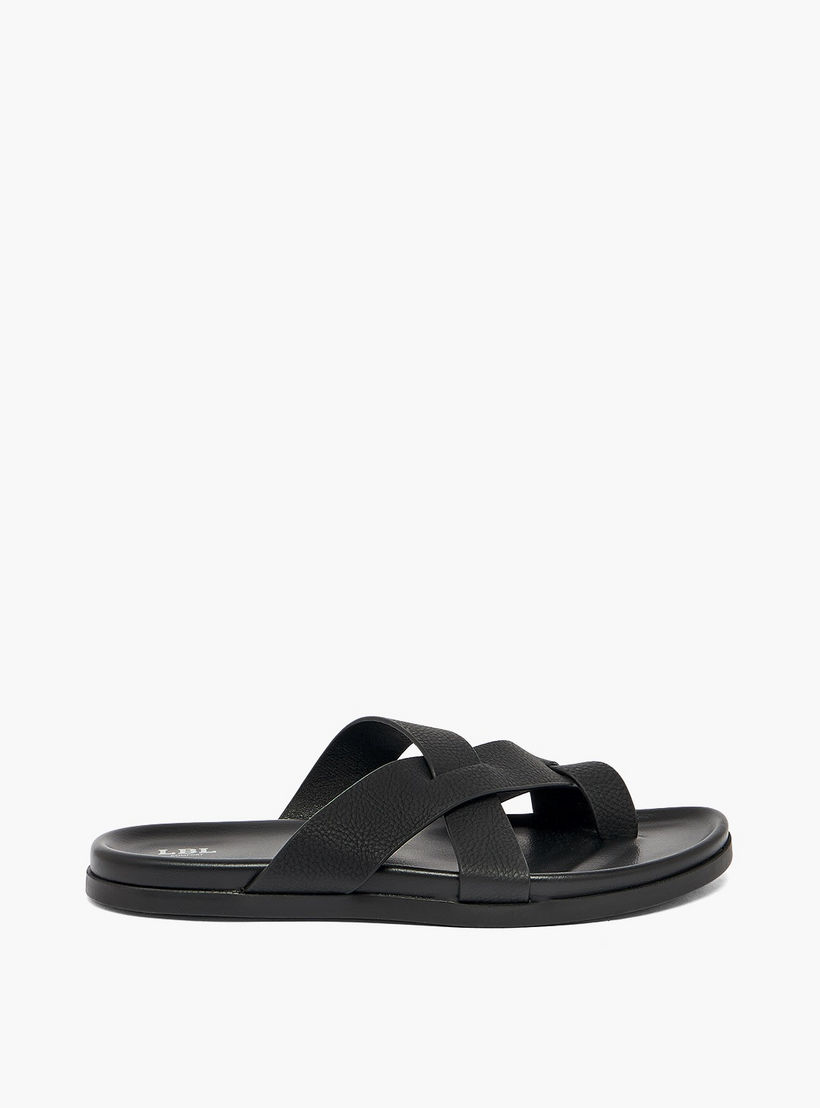 LBL by Shoexpress Men Textured Crisscross Sandals-men-shoes-sandals-image-2