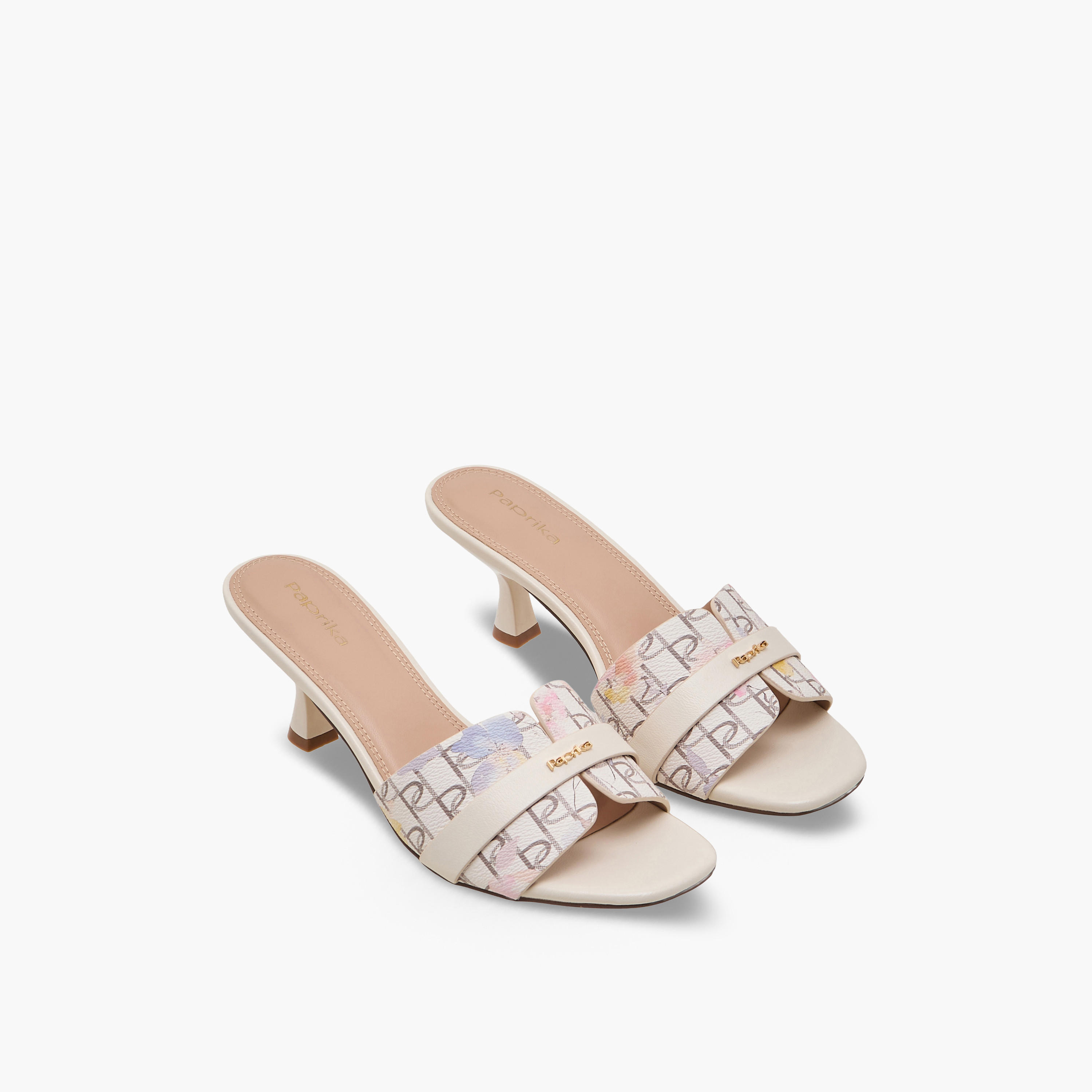 Paprika Women Printed Kitten Heel Sandals-women-shoes-sandals-heeled-image-1