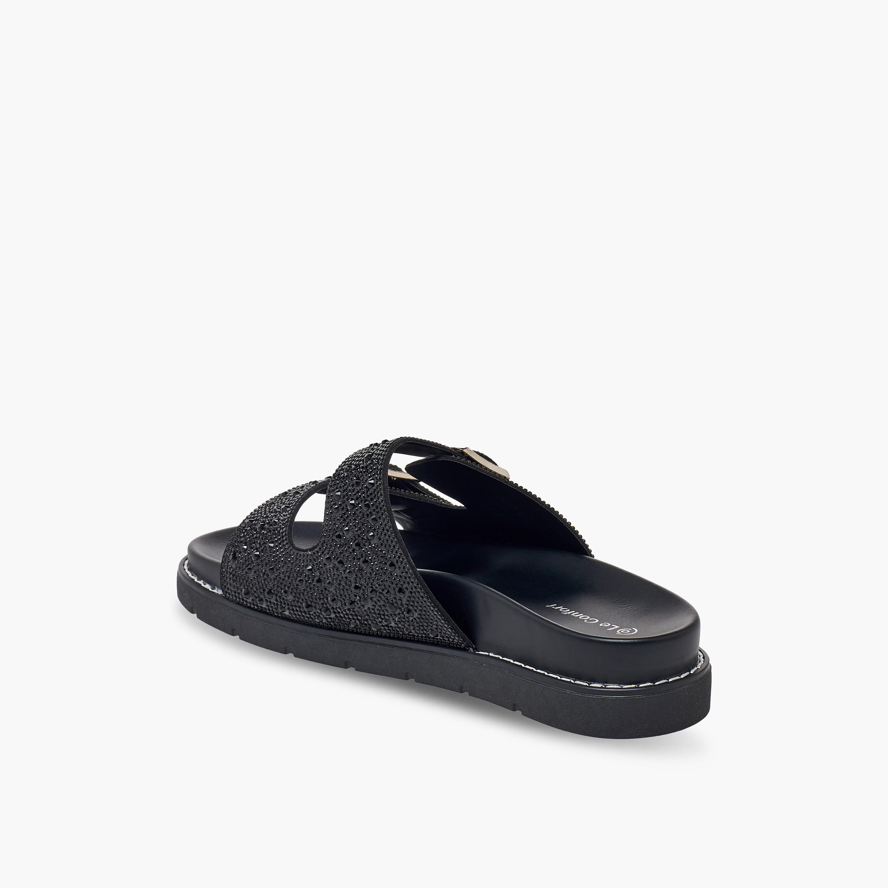 صندل مزين بحزام بإبزيم للنساء من لو كونفورت-women-shoes-sandals-flats-image-4
