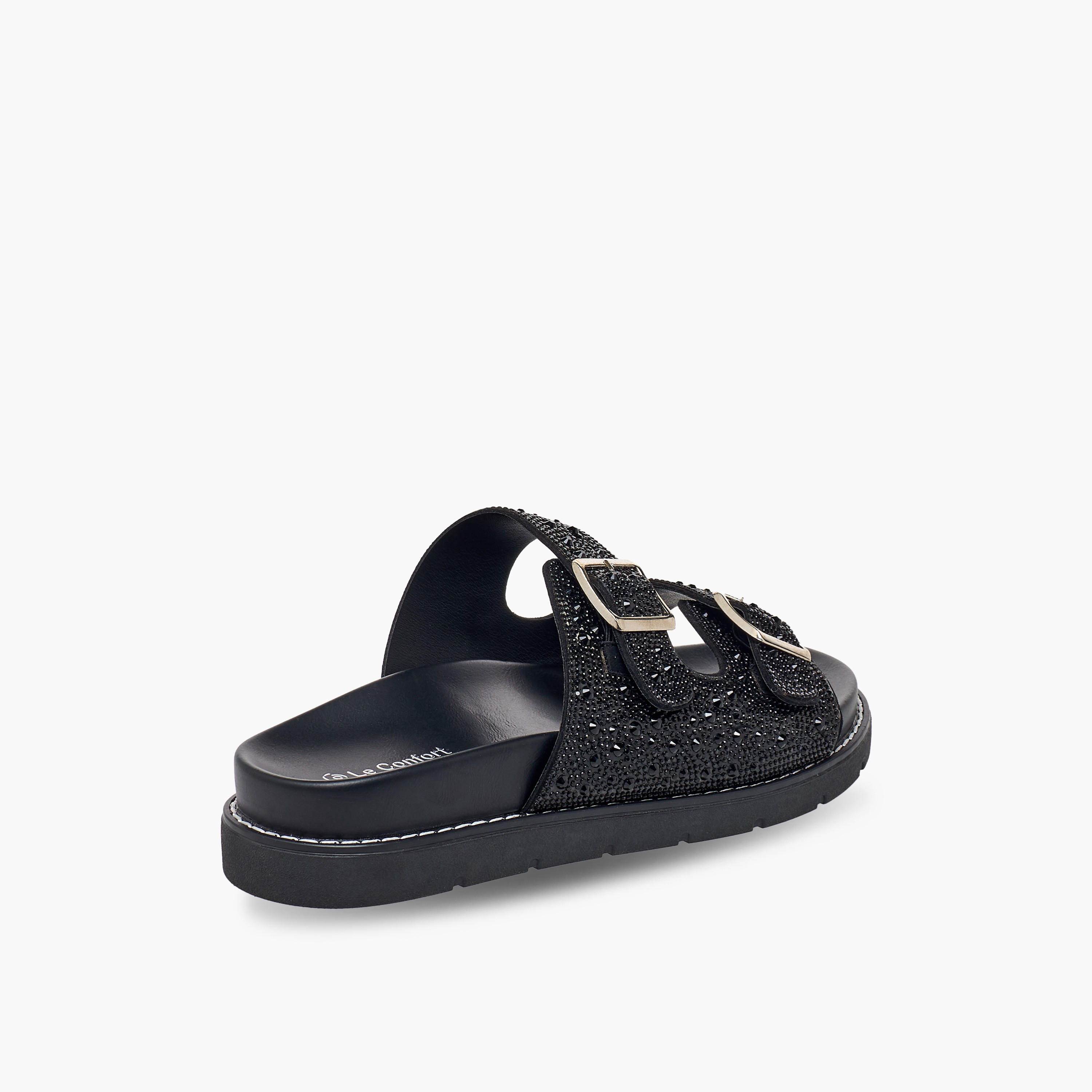 صندل مزين بحزام بإبزيم للنساء من لو كونفورت-women-shoes-sandals-flats-image-5
