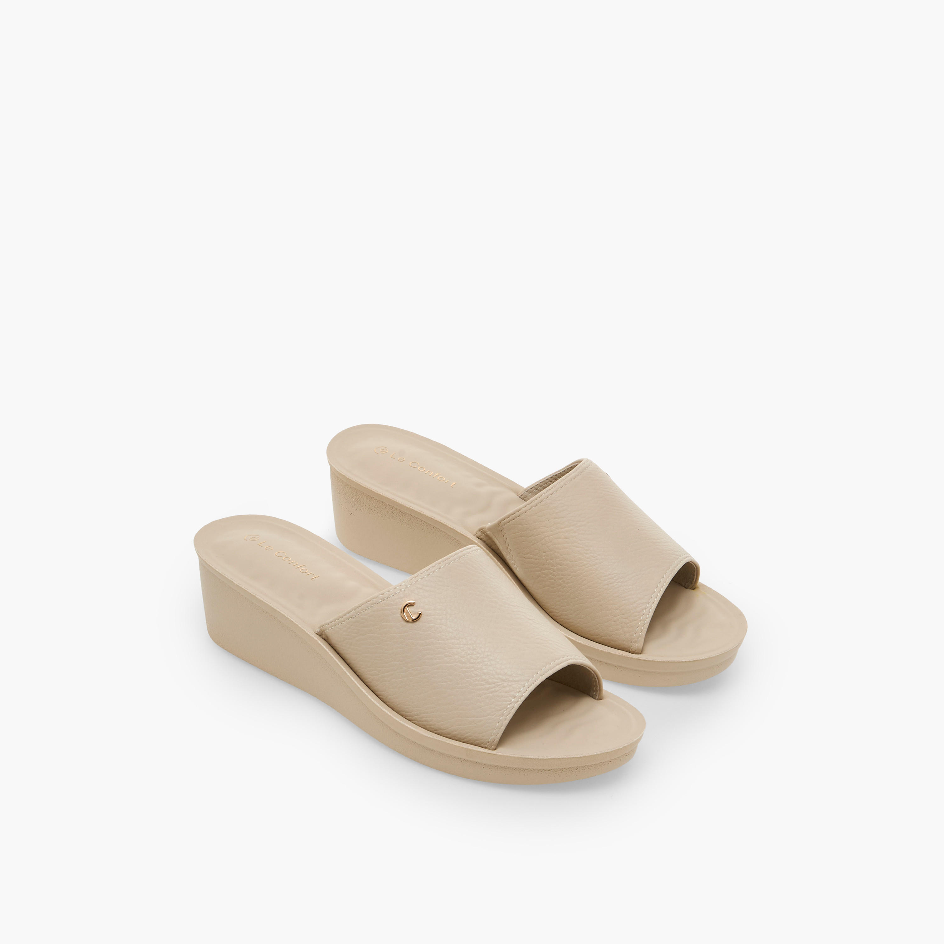 Le Confort Women Wedge Heel Comfort Sandals-women-shoes-sandals-heeled-image-1