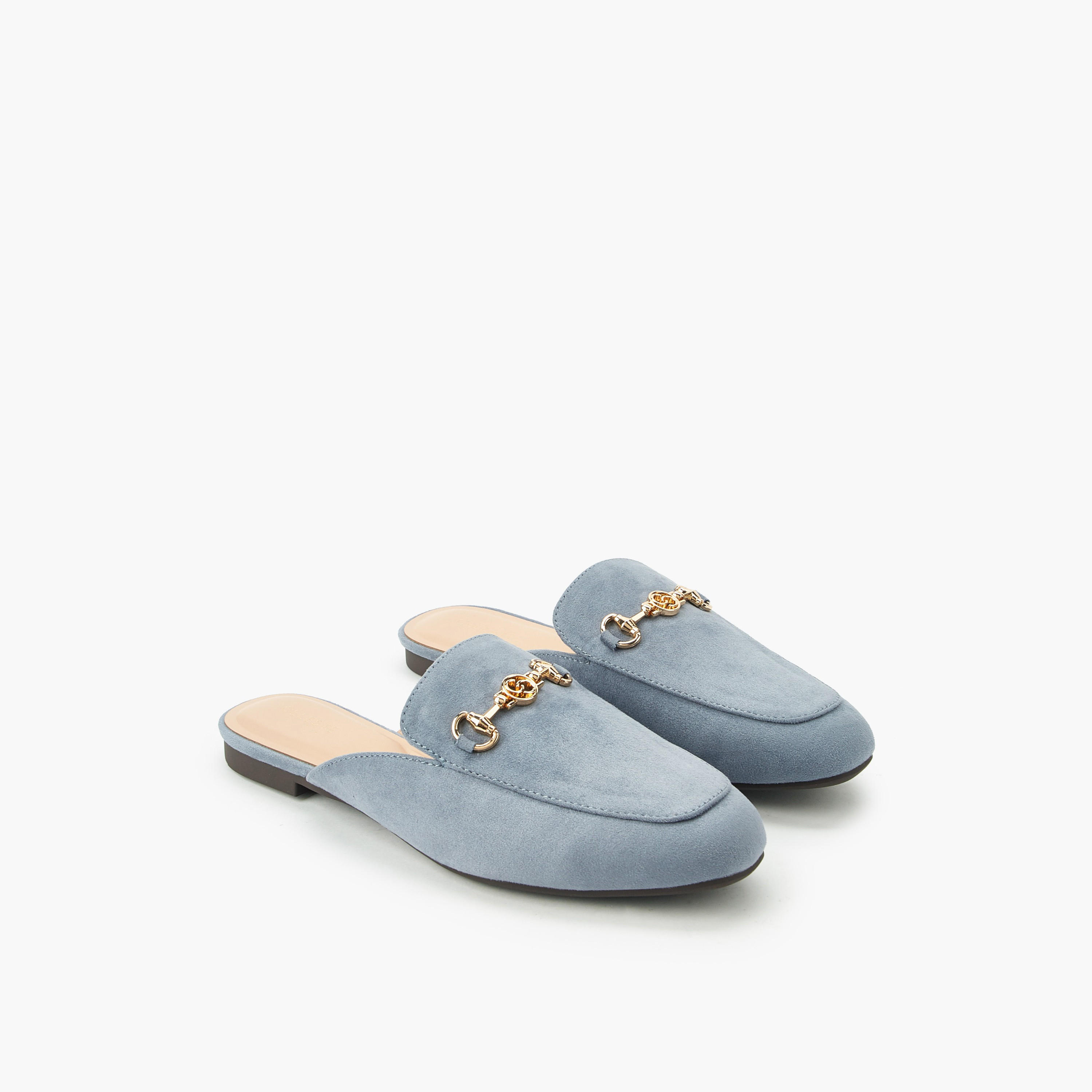 حذاء ميول شمواه سهل الارتداء بتفاصيل حلية للنساء من سيليست-women-shoes-flats-mules-image-1