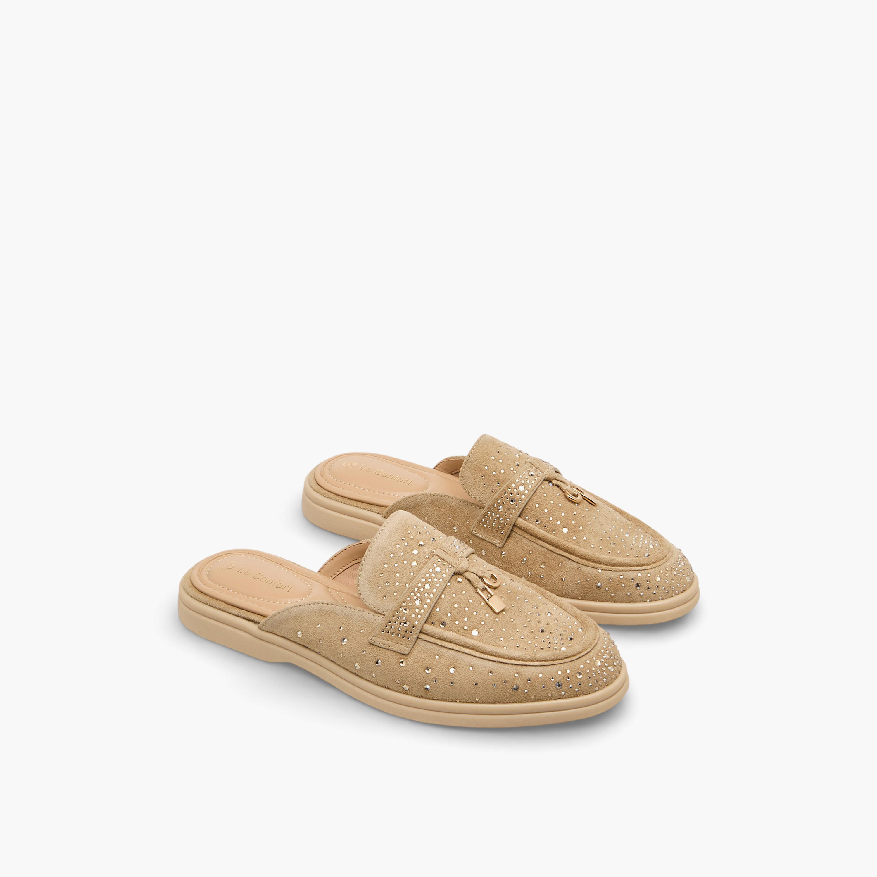 حذاء ميول مريح مزين للنساء من لو كونفورت-women-shoes-flats-mules-image-1