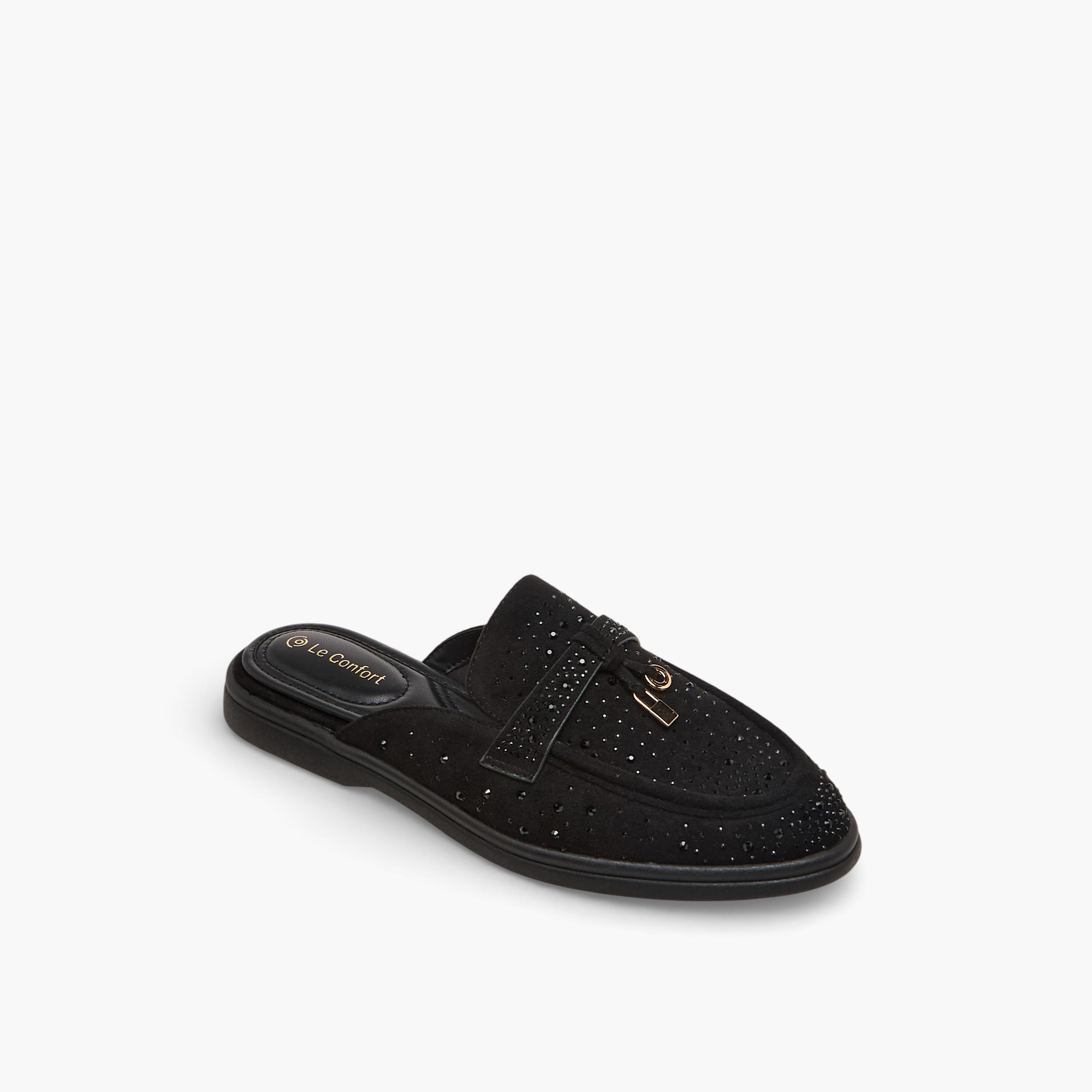 حذاء ميول مريح مزين للنساء من لو كونفورت-women-shoes-flats-mules-image-2