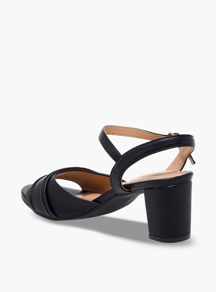 Le Confort Women Textured Block Heel Sandals-women-shoes-sandals-heeled-image-5
