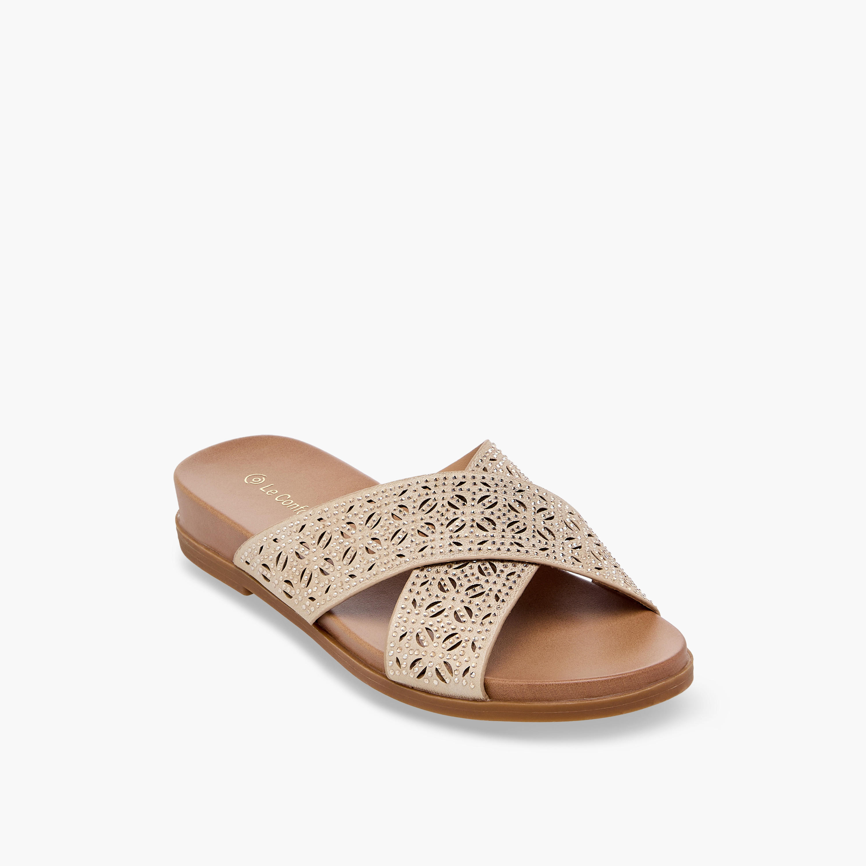 Le Confort Women Slip-On Sandals-women-shoes-sandals-flats-image-2