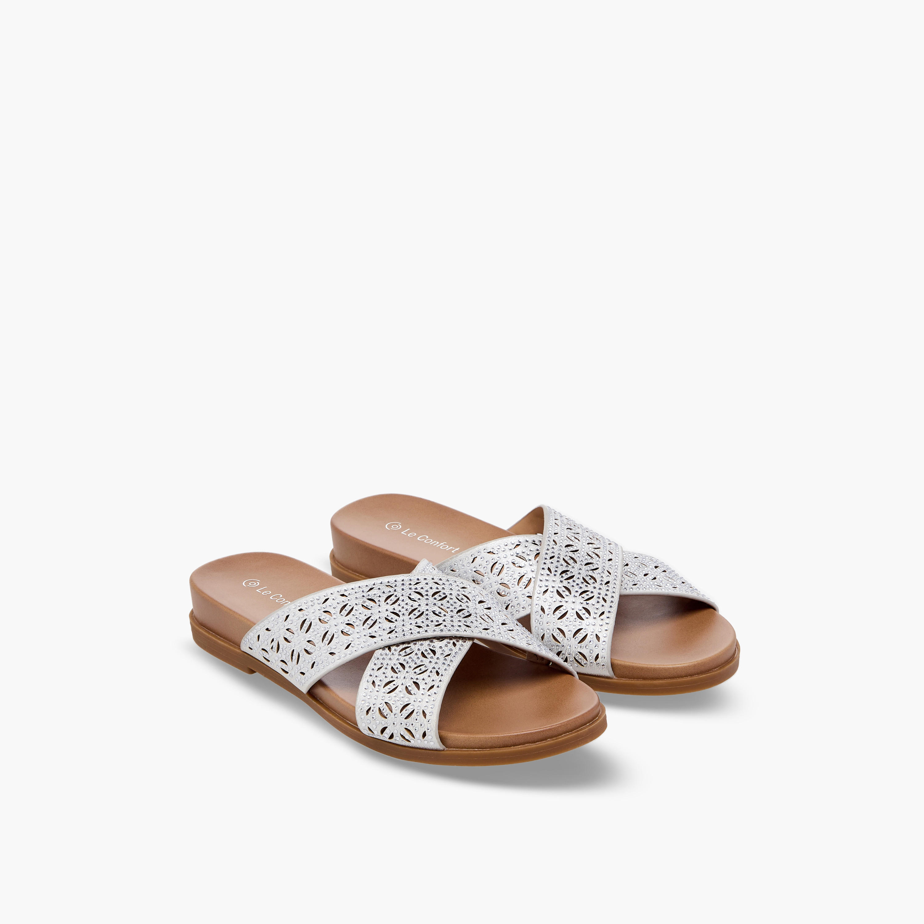 Le Confort Women Slip-On Sandals-women-shoes-sandals-flats-image-1