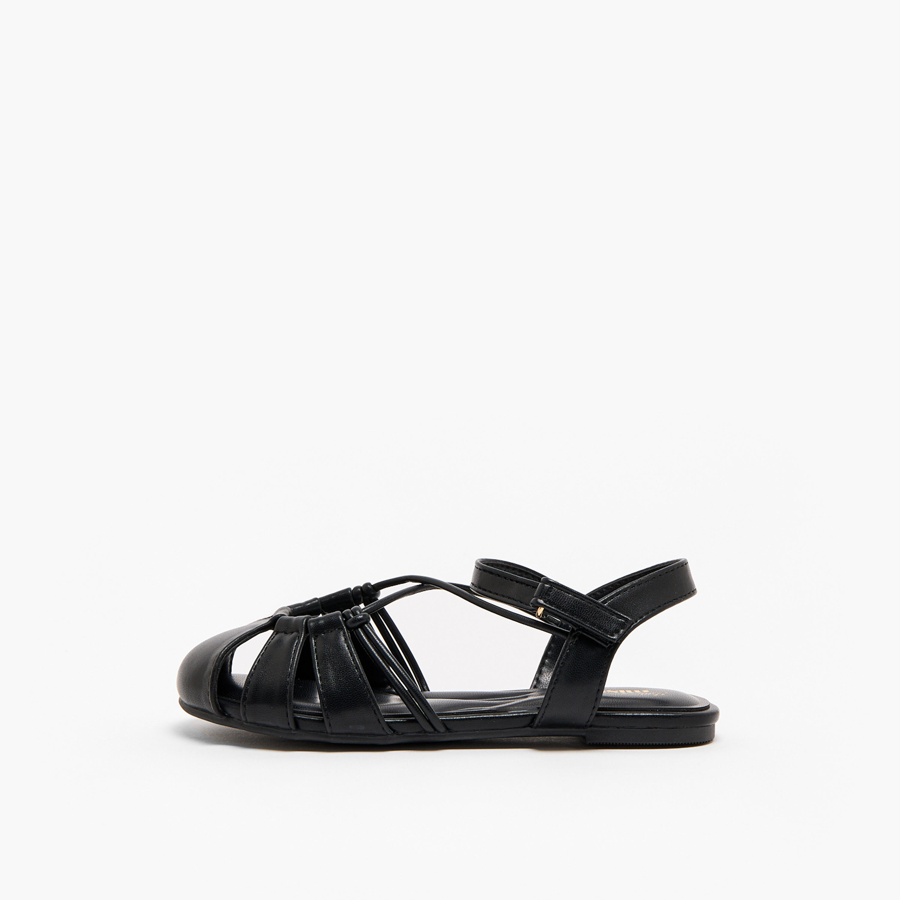 صندل بأحزمة وبشريط لاصق للبنات من ليتل ميسي-girls-shoes-sandals-image-5