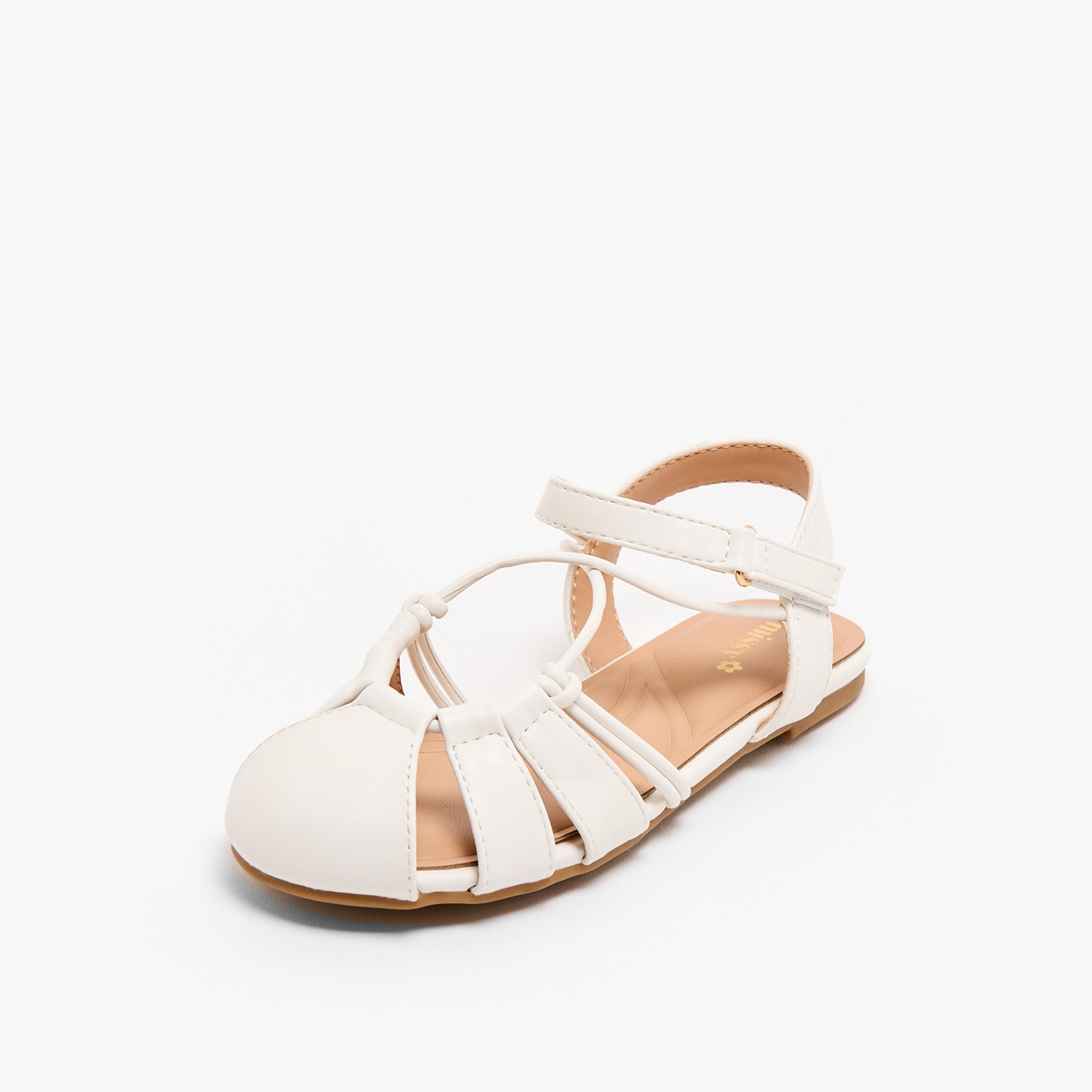 صندل بأحزمة وبشريط لاصق للبنات من ليتل ميسي-girls-shoes-sandals-image-8