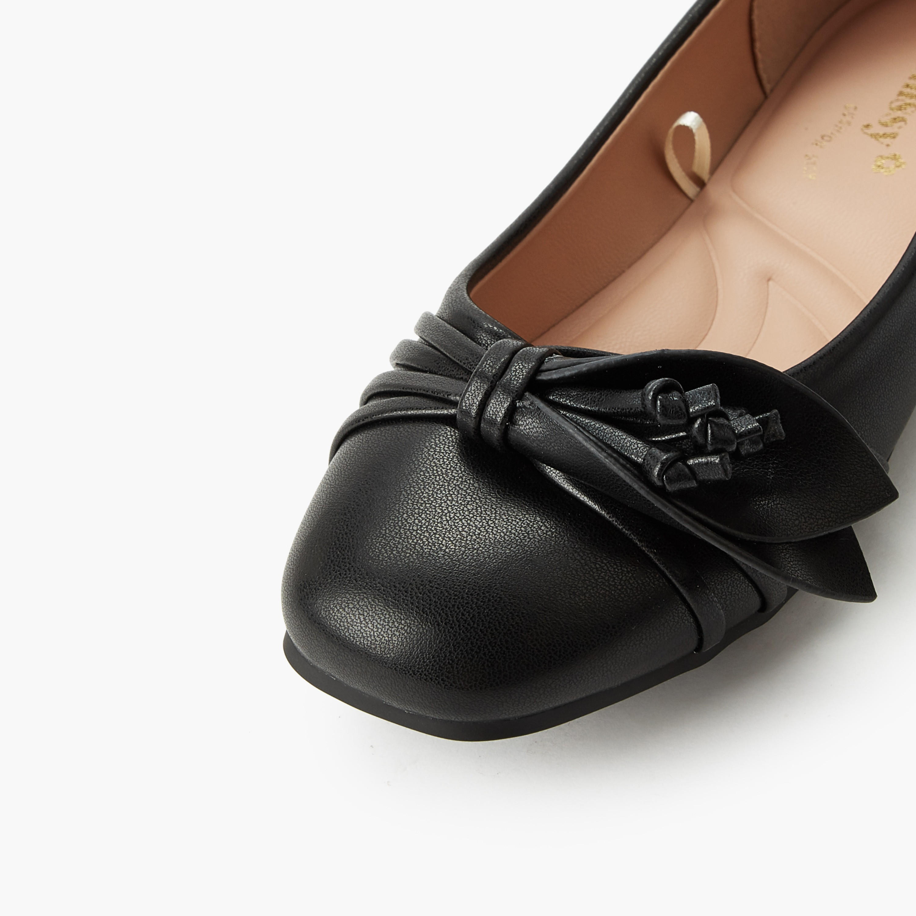 حذاء باليرينا سهل اللبس للبنات من ليتل ميسي-girls-shoes-ballerinas-image-4
