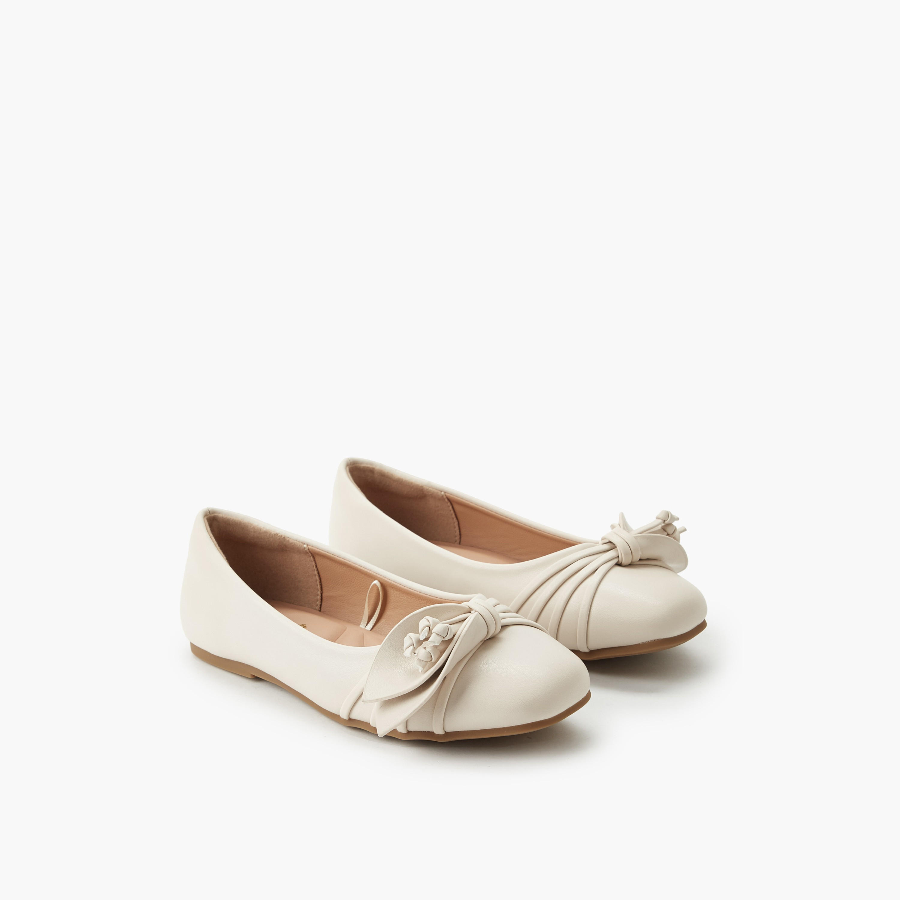 حذاء باليرينا سهل اللبس للبنات من ليتل ميسي-girls-shoes-ballerinas-image-1