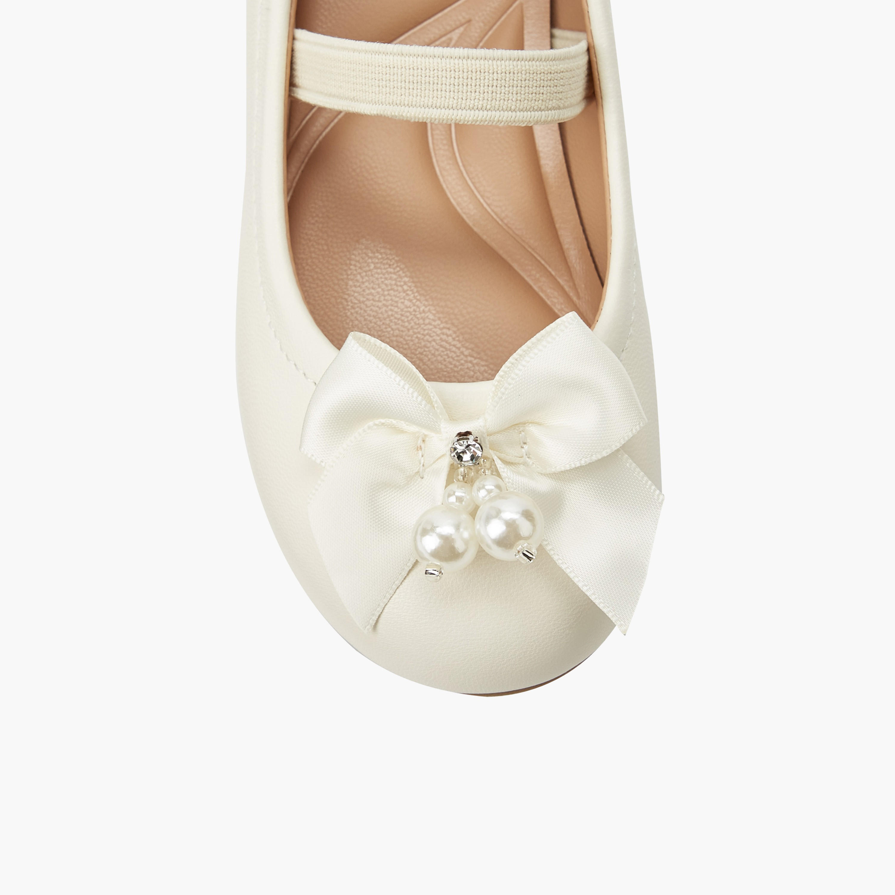 حذاء باليرينا بحزام مطاطي للبنات من جونيورز-girls-shoes-ballerinas-image-4