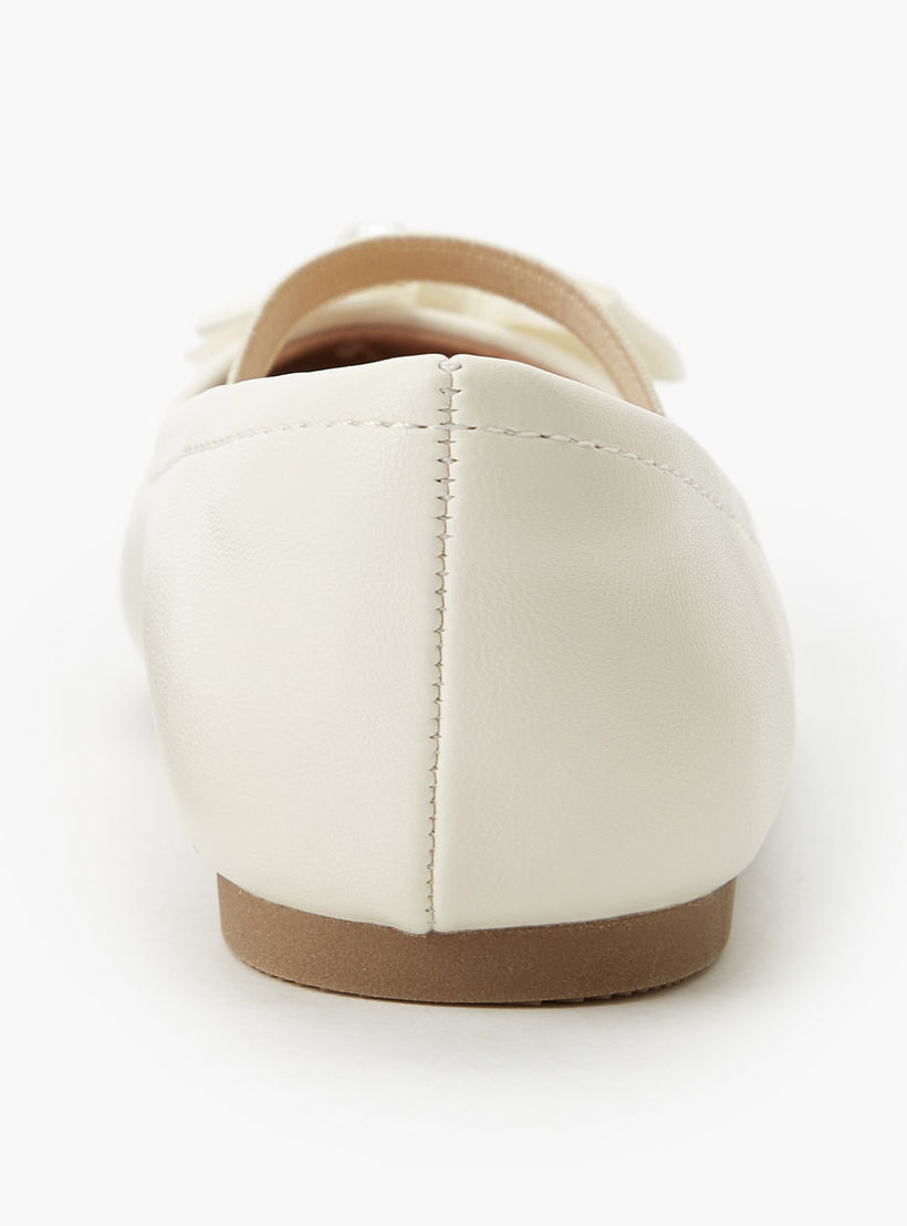 حذاء باليرينا بحزام مطاطي للبنات من جونيورز-girls-shoes-ballerinas-image-5