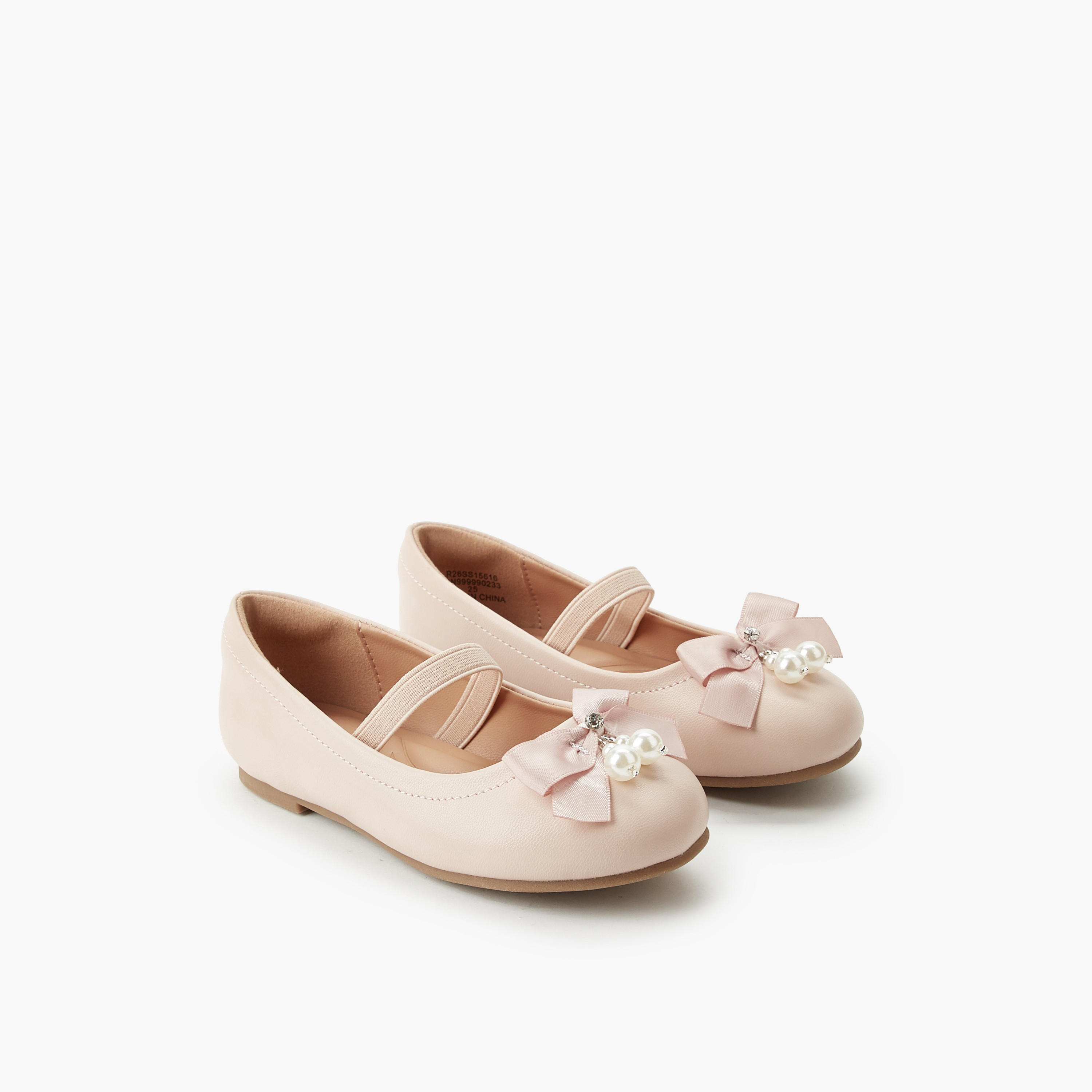 حذاء باليرينا بحزام مطاطي للبنات من جونيورز-girls-shoes-ballerinas-image-1