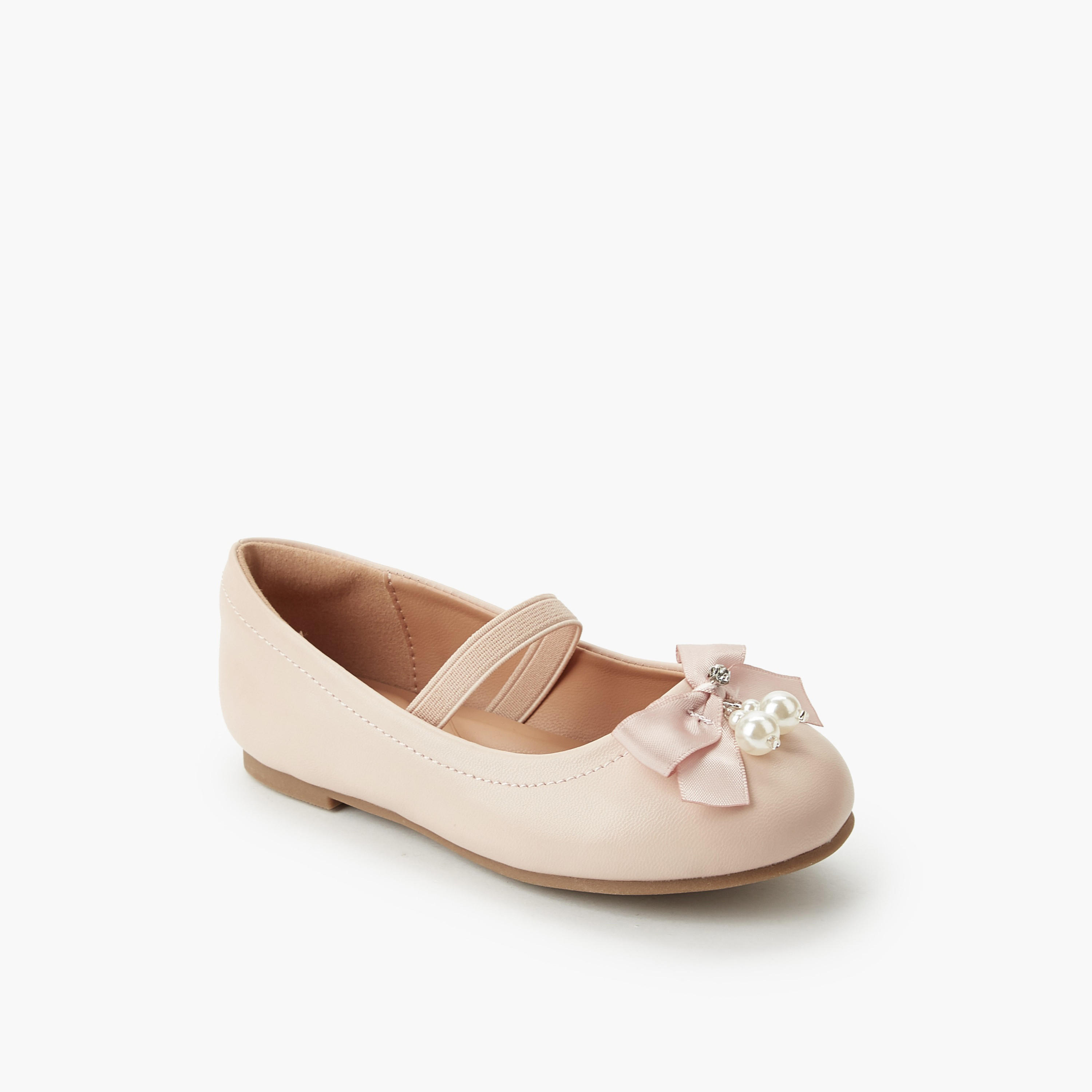 حذاء باليرينا بحزام مطاطي للبنات من جونيورز-girls-shoes-ballerinas-image-2