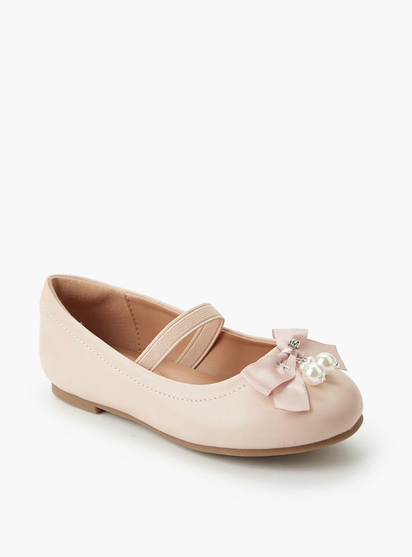 حذاء باليرينا بحزام مطاطي للبنات من جونيورز-girls-shoes-ballerinas-image-2