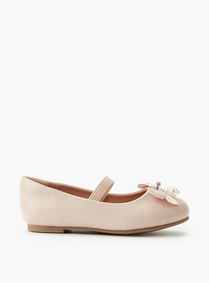 حذاء باليرينا بحزام مطاطي للبنات من جونيورز-girls-shoes-ballerinas-image-3