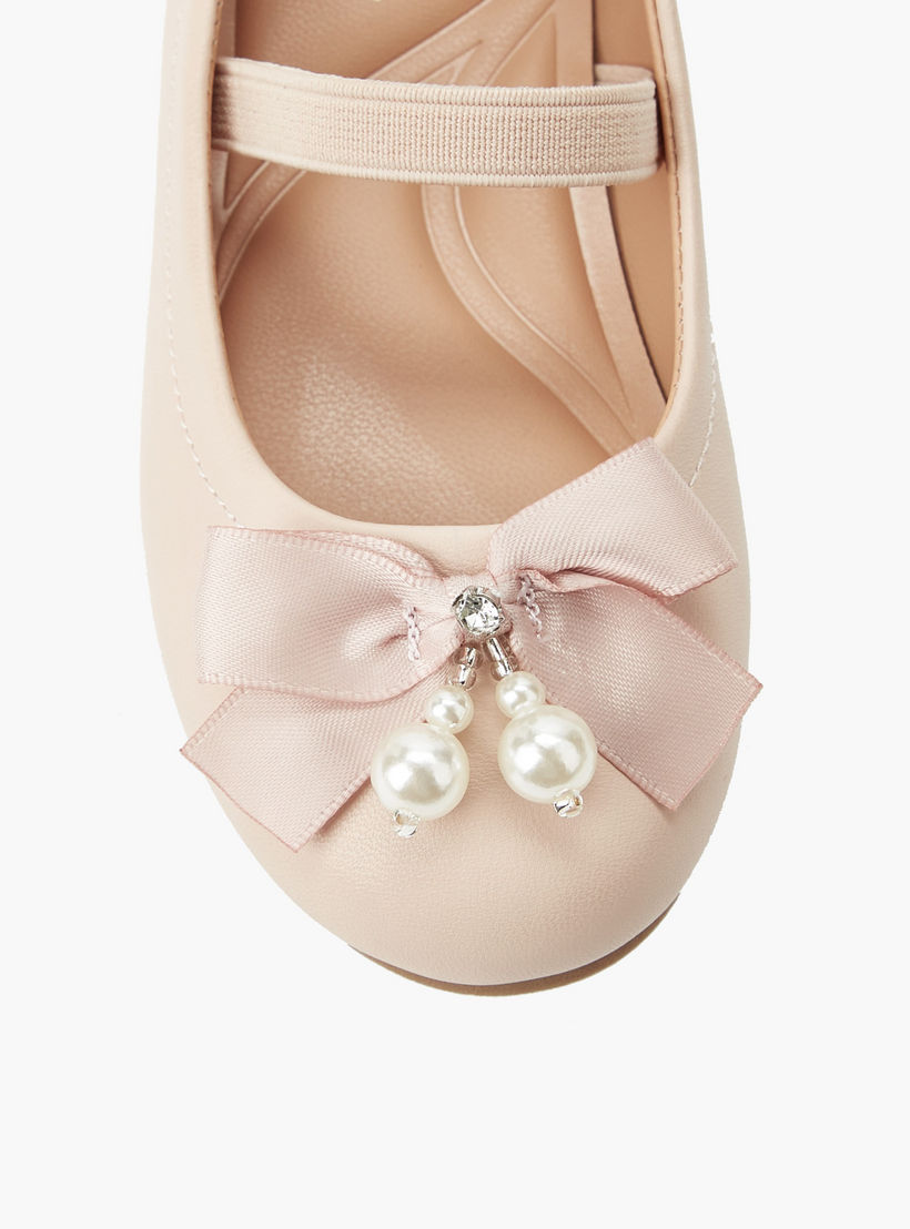 حذاء باليرينا بحزام مطاطي للبنات من جونيورز-girls-shoes-ballerinas-image-4