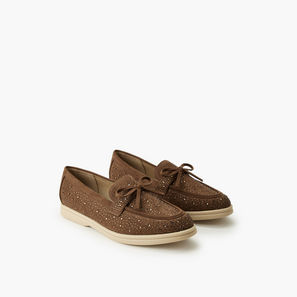 Renzo Ruganni Women Embellished Slip-On Loafers-women-shoes-flats-loafers-image-1