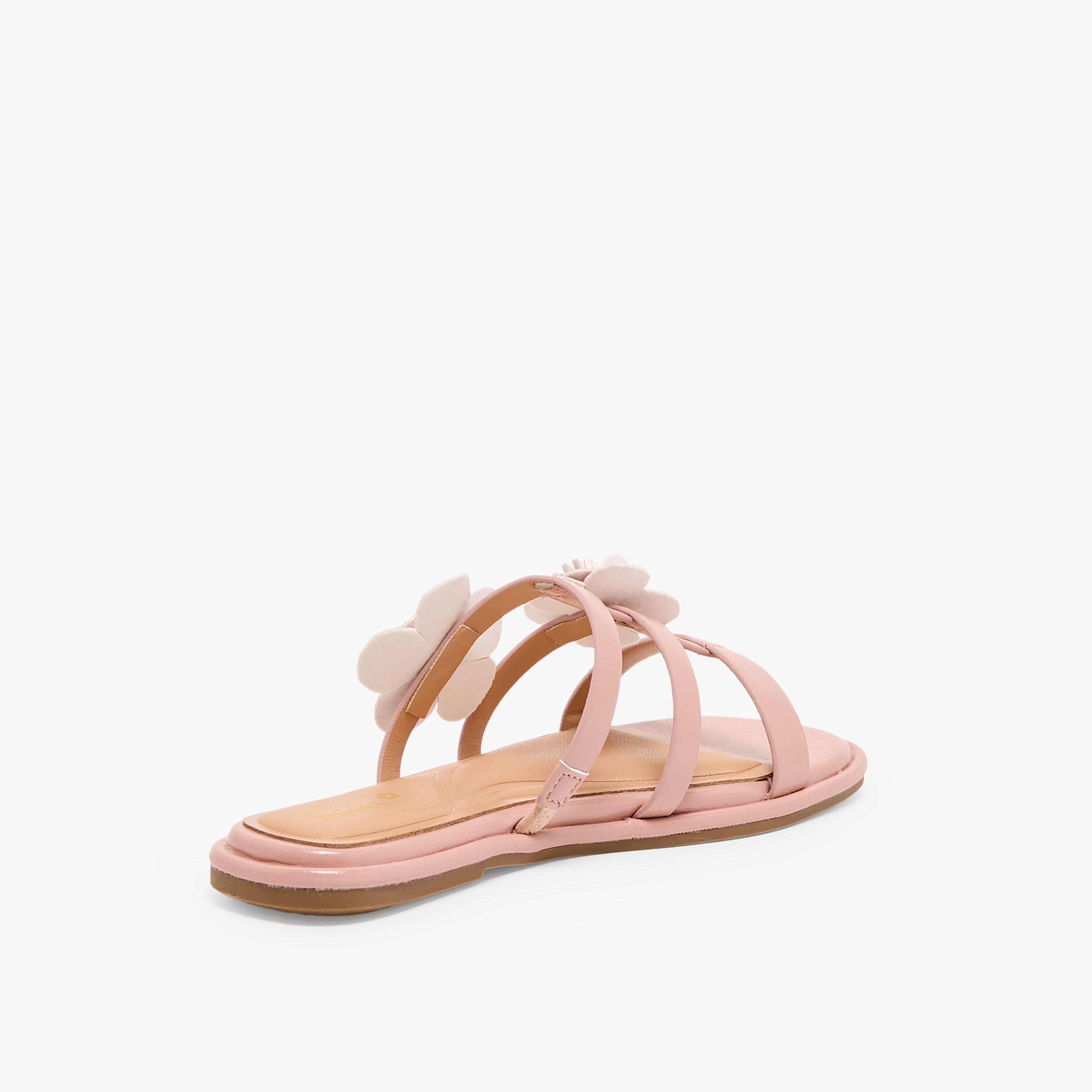 صندل سهل الارتداء بزينة أزهار للبنات من ليتل ميسي-girls-shoes-sandals-image-5