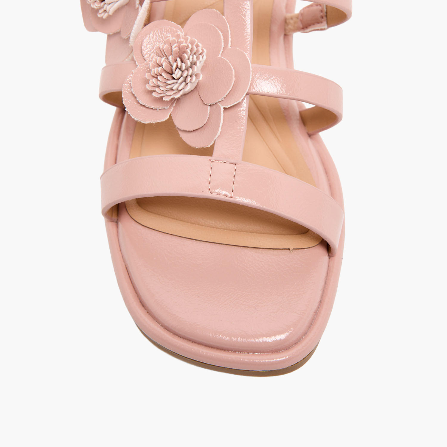 صندل سهل الارتداء بزينة أزهار للبنات من ليتل ميسي-girls-shoes-sandals-image-6