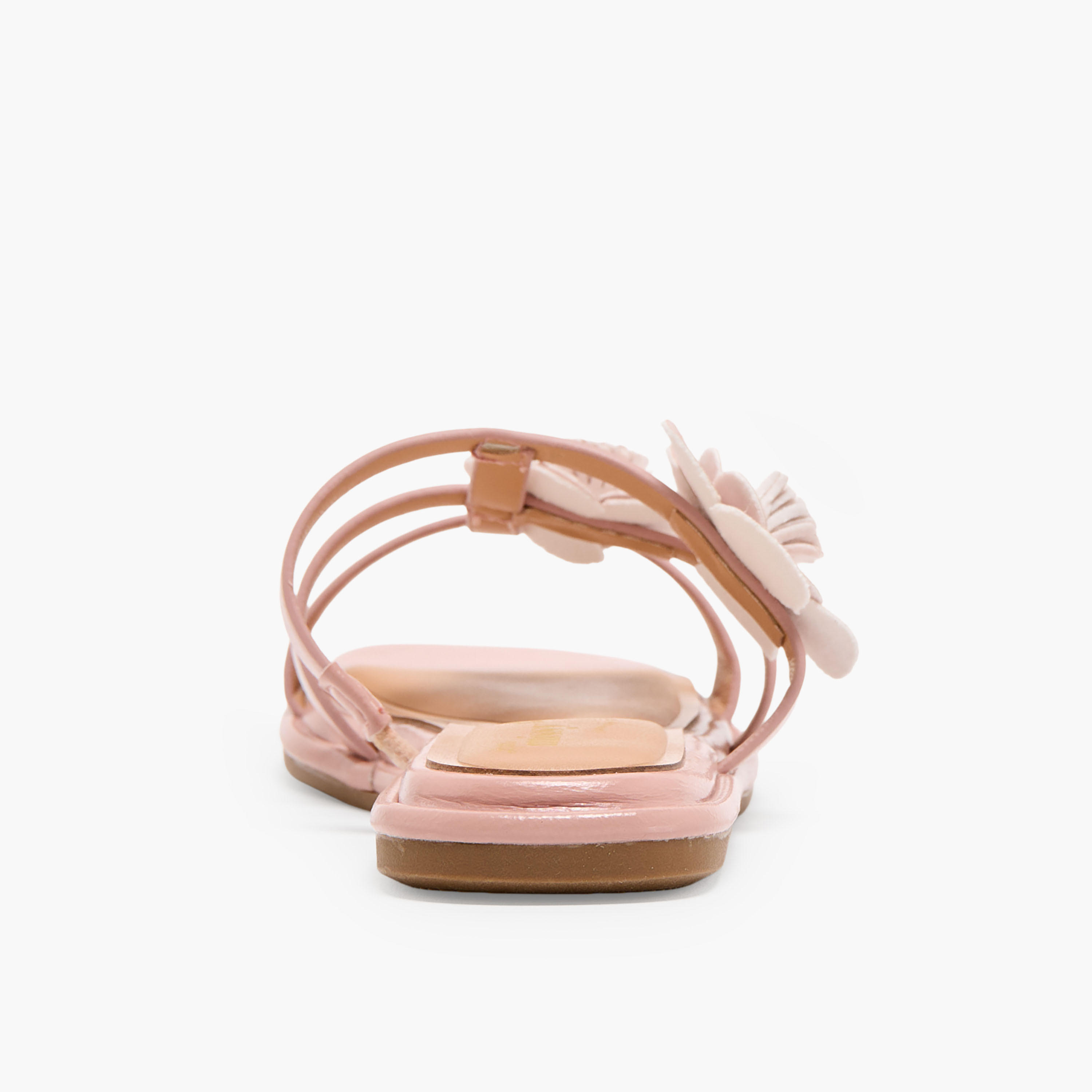 صندل سهل الارتداء بزينة أزهار للبنات من ليتل ميسي-girls-shoes-sandals-image-7