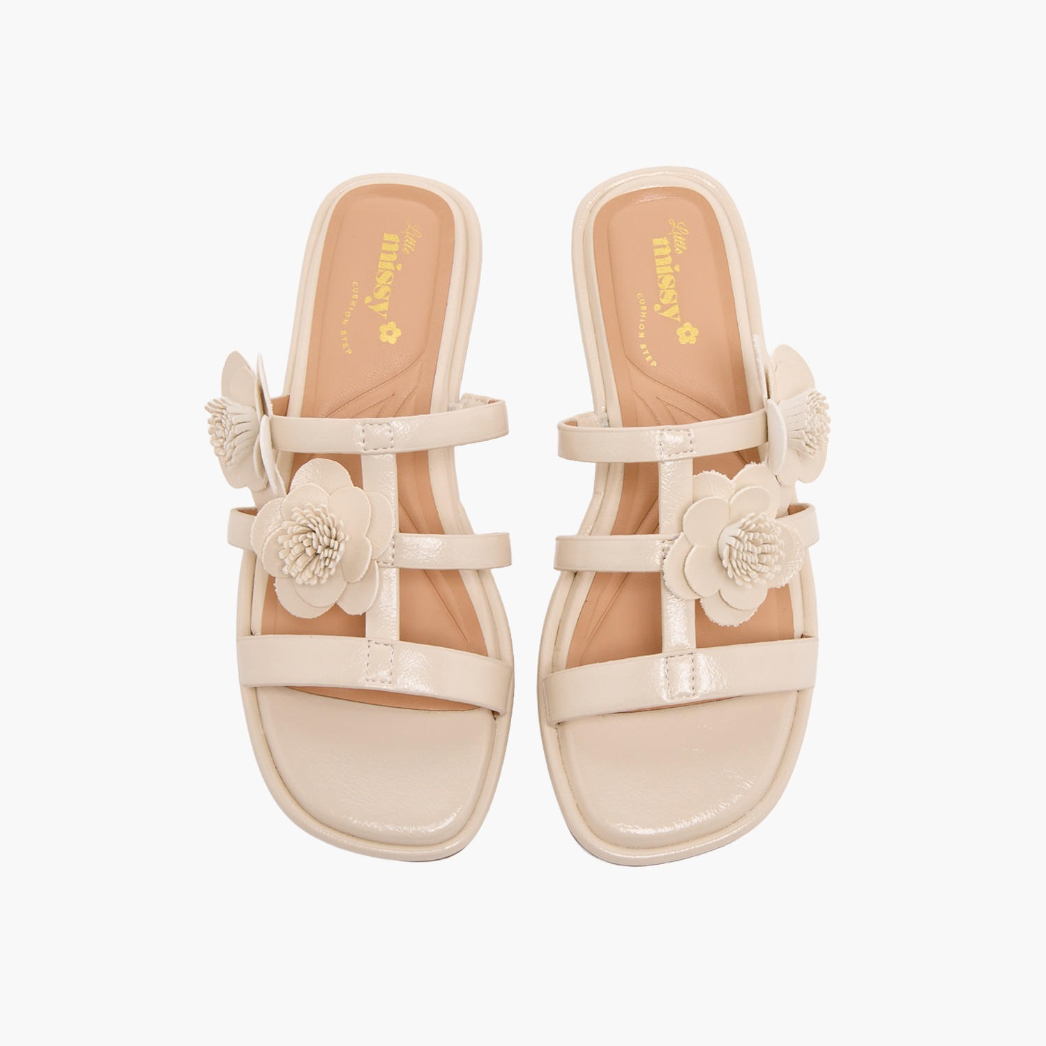 صندل سهل الارتداء بزينة أزهار للبنات من ليتل ميسي-girls-shoes-sandals-image-1