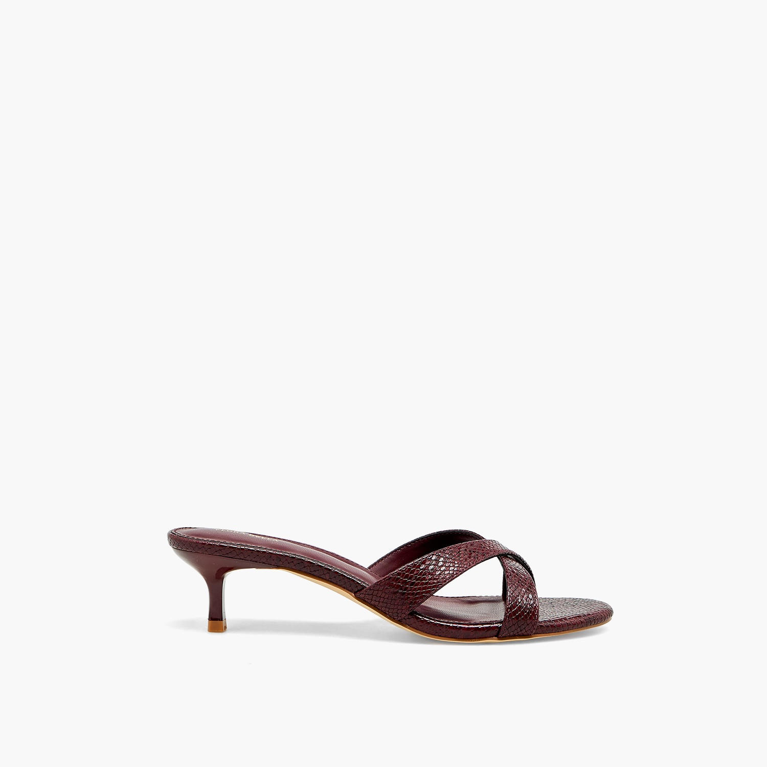 Flora Bella Textured Cross Strap Kitten Heel Sandals-women-shoes-sandals-heeled-image-3