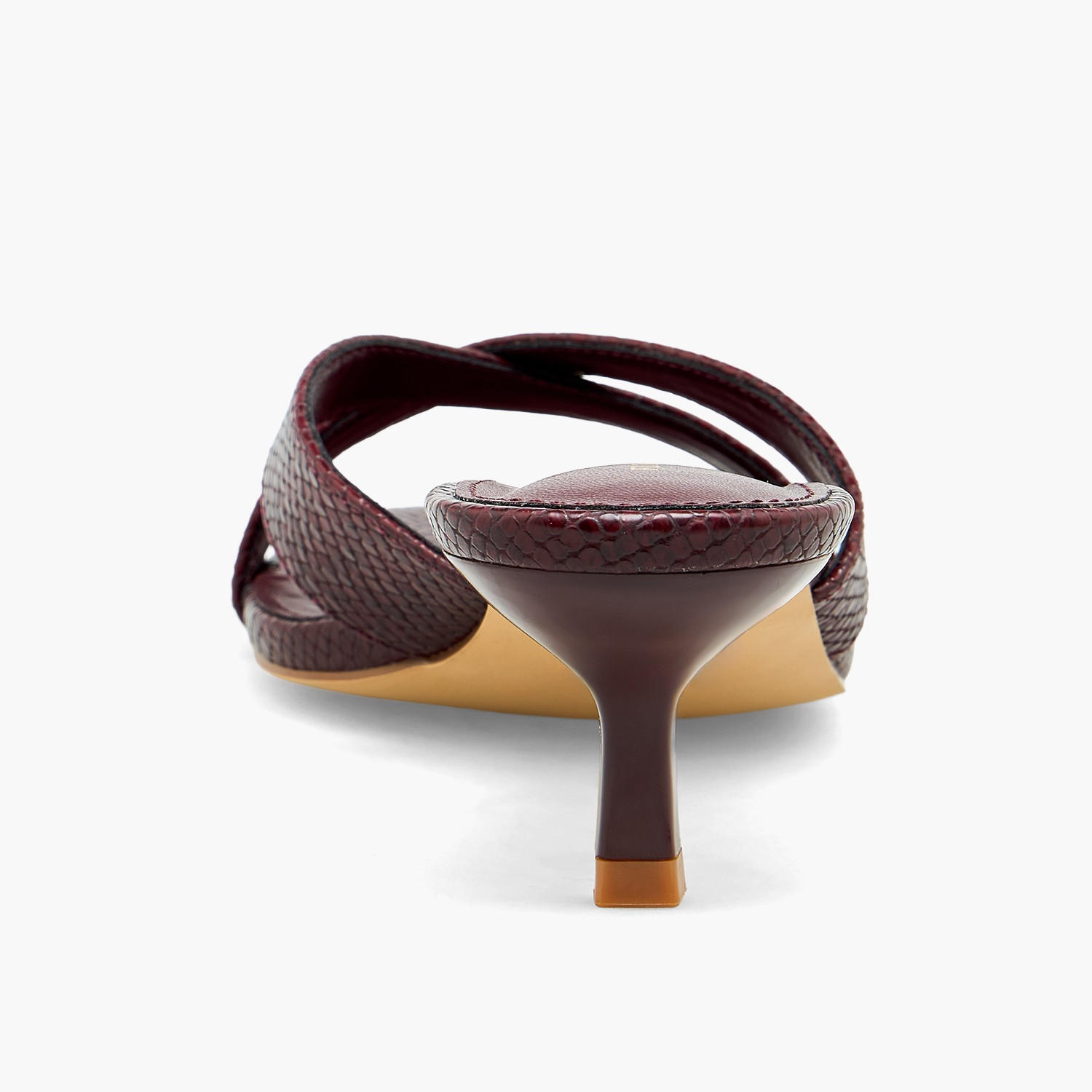 Flora Bella Textured Cross Strap Kitten Heel Sandals-women-shoes-sandals-heeled-image-5
