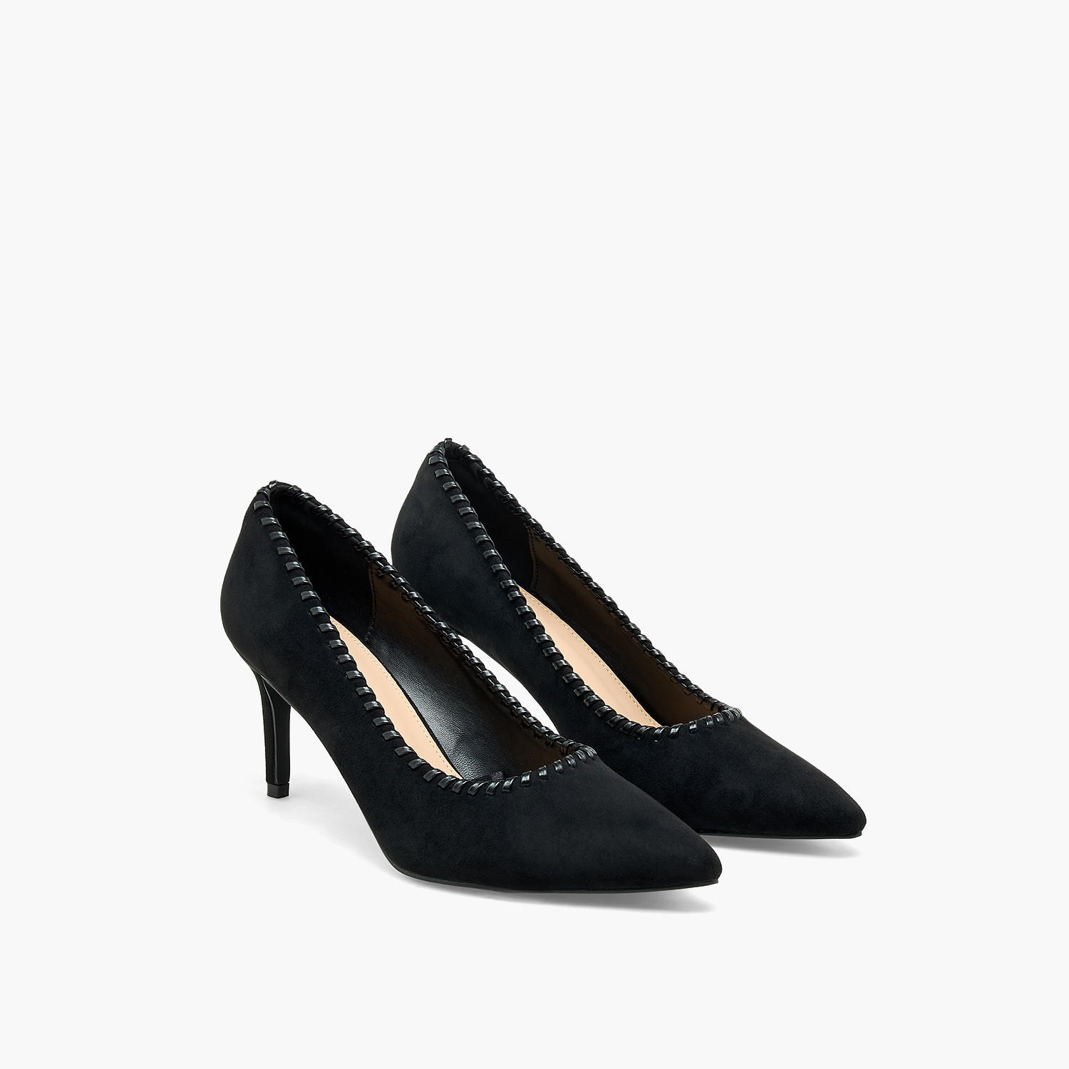 Flora Bella Women Whipstitch Trim Pointed Toe Pumps-women-shoes-sandals-heeled-image-1