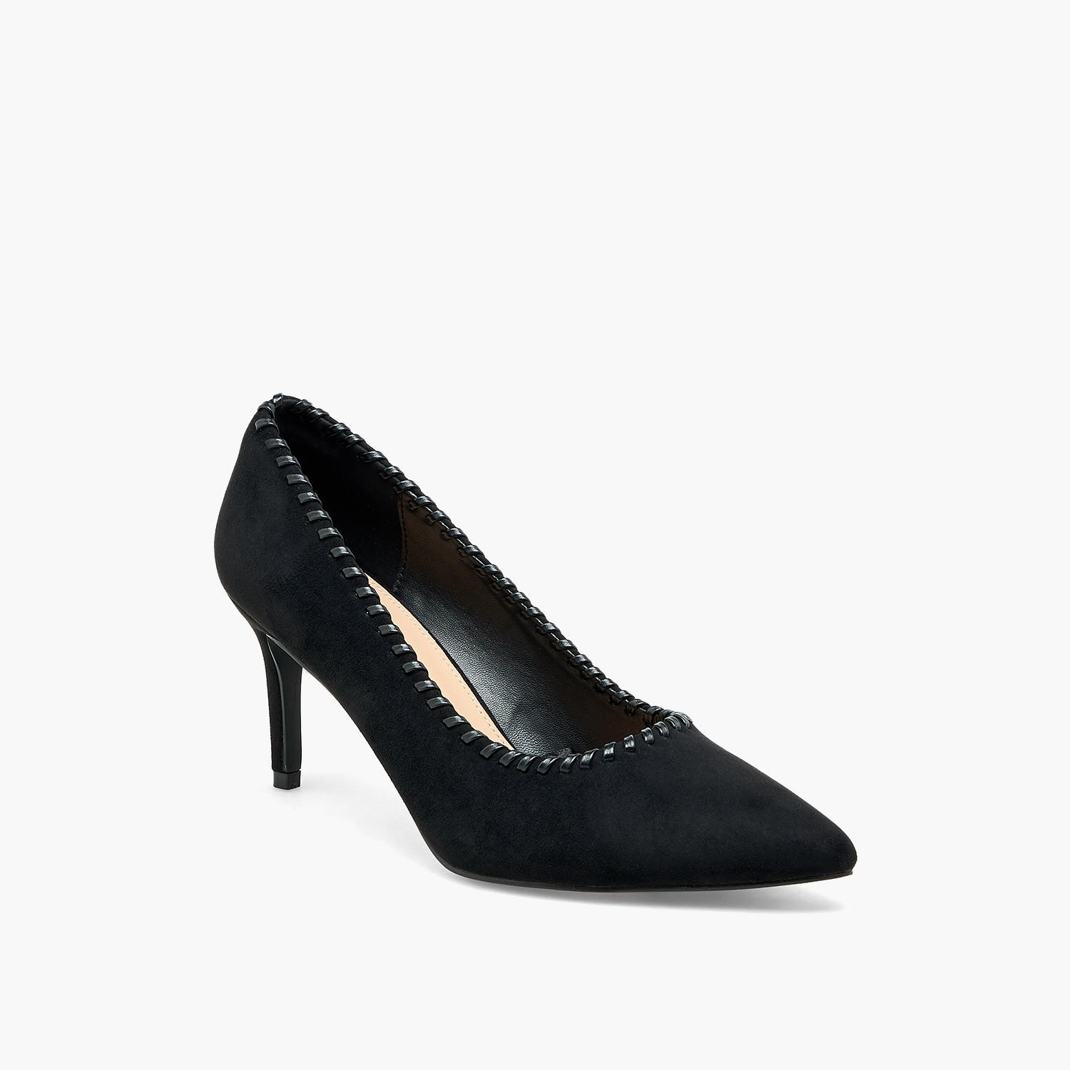 Flora Bella Women Whipstitch Trim Pointed Toe Pumps-women-shoes-sandals-heeled-image-2