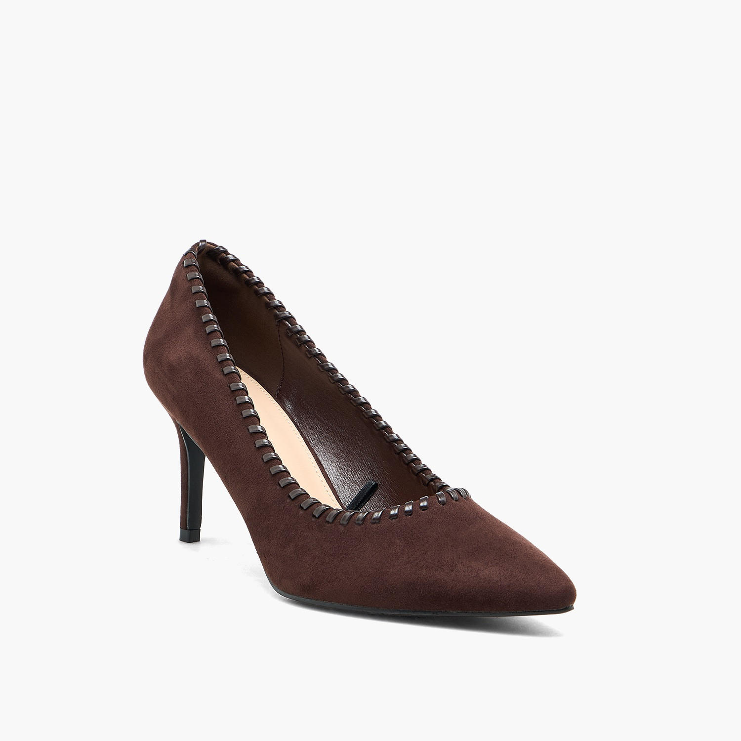 Flora Bella Women Whipstitch Trim Pointed Toe Pumps-women-shoes-sandals-heeled-image-2