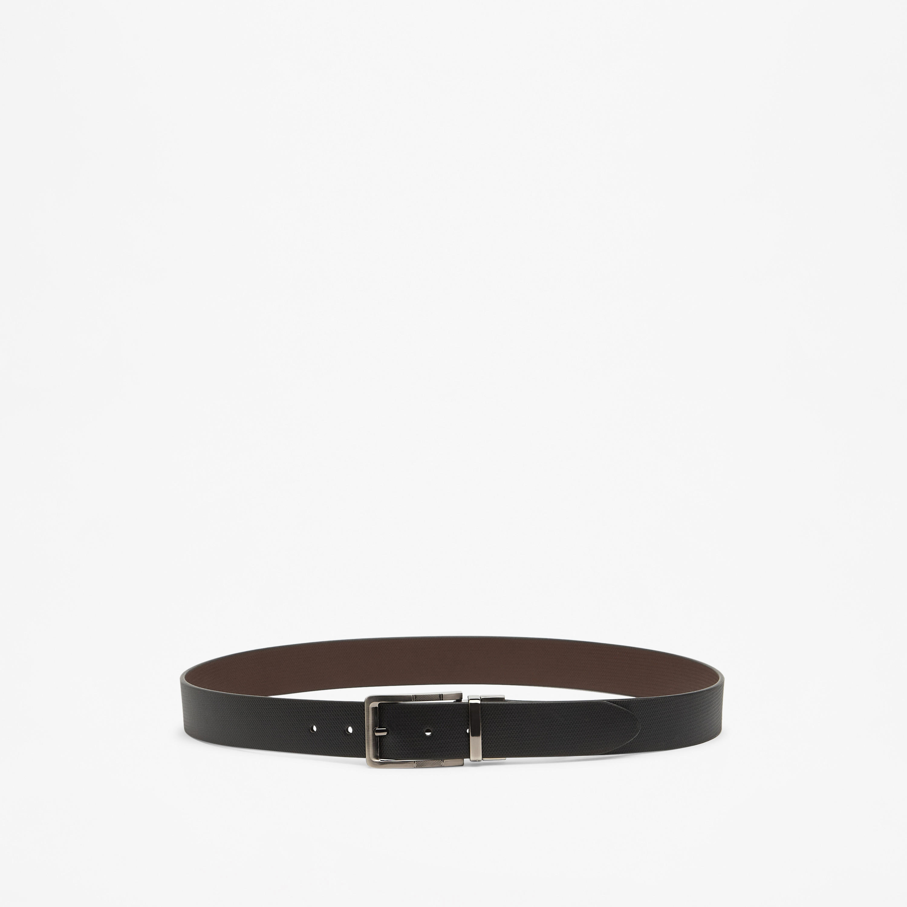 Duchini Textured Belt with Pin Buckle Closure-men-beltsandwallets-belts-image-1