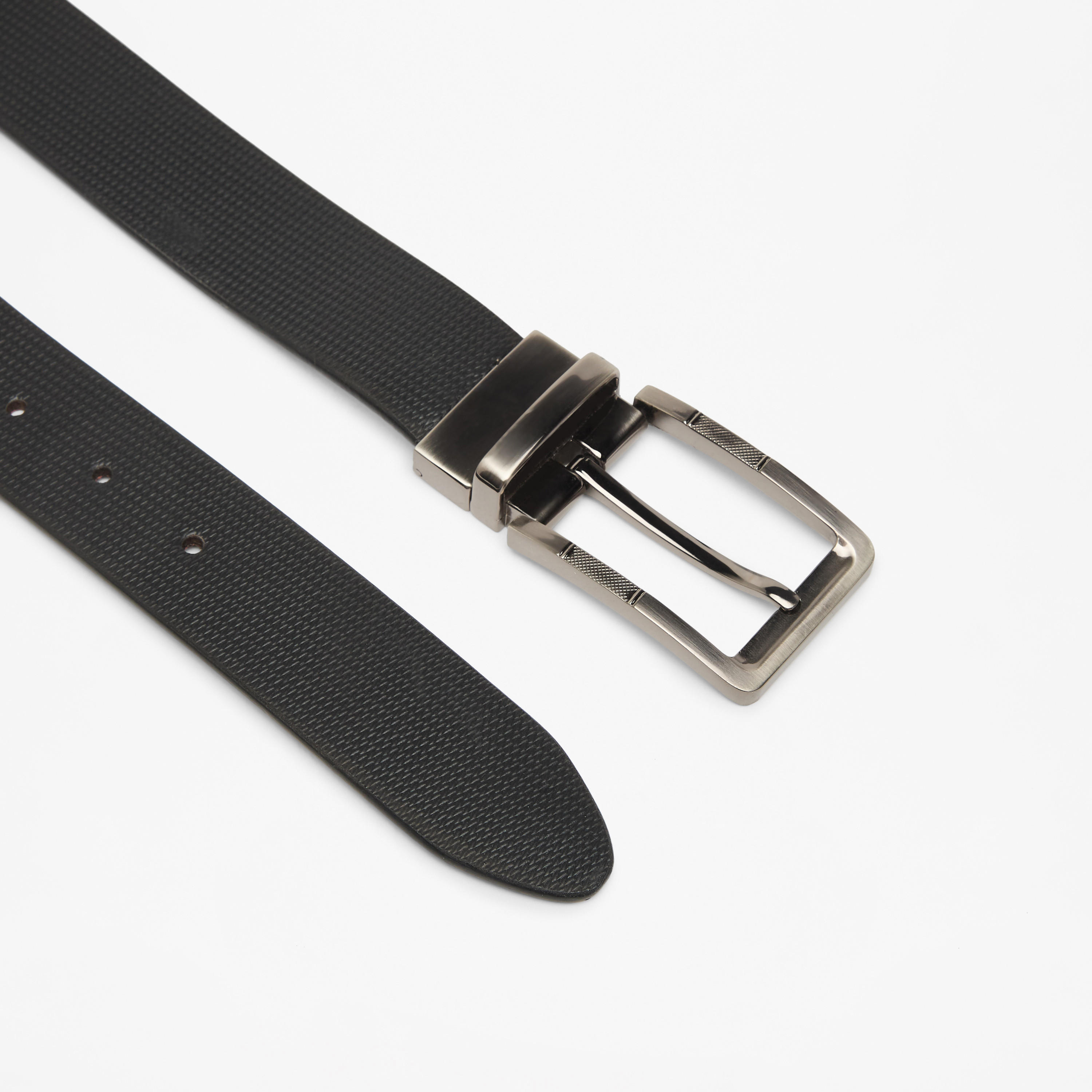 Duchini Textured Belt with Pin Buckle Closure-men-beltsandwallets-belts-image-3