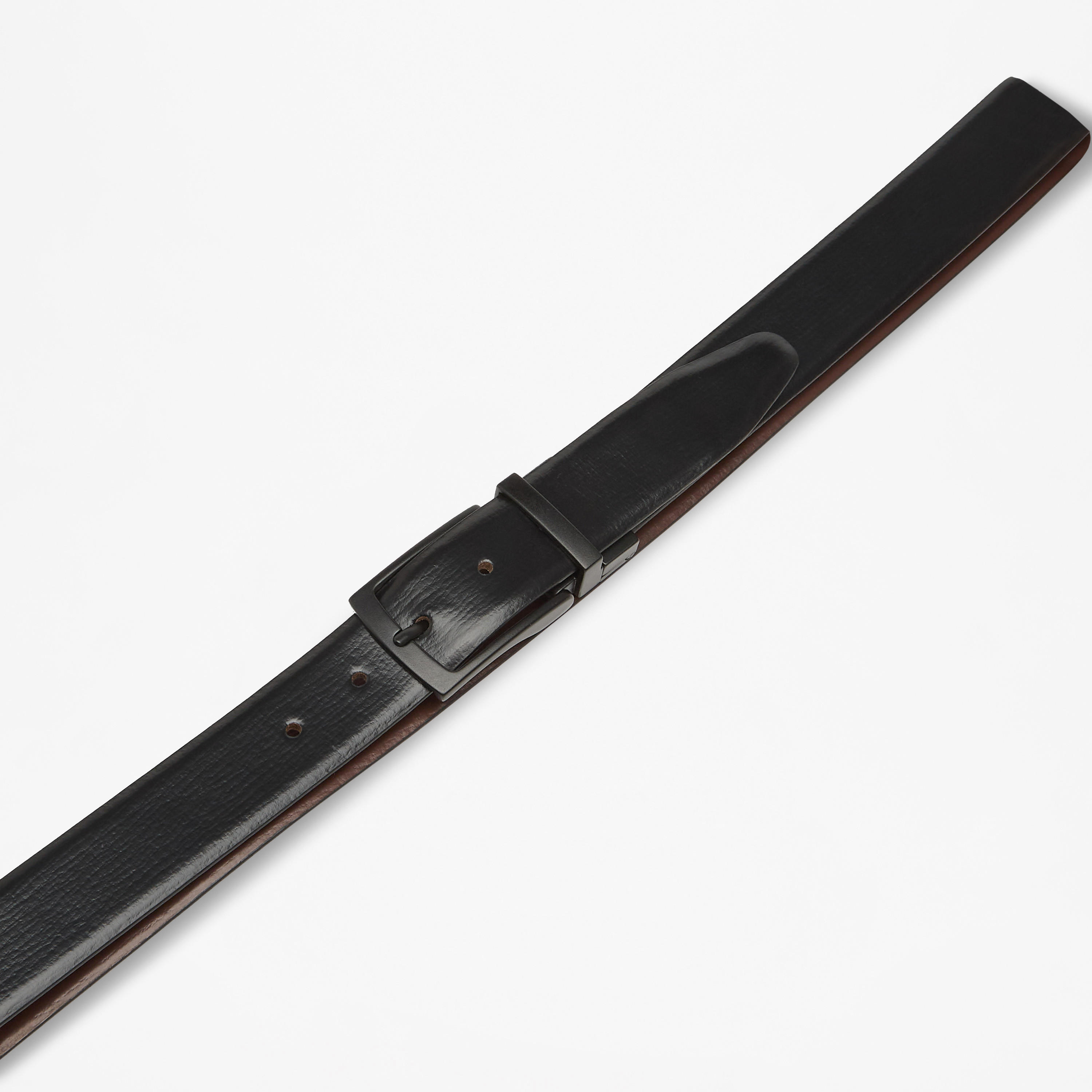 حزام سادة بإزيم بدبوس إغلاق من دوتشيني-men-beltsandwallets-belts-image-3