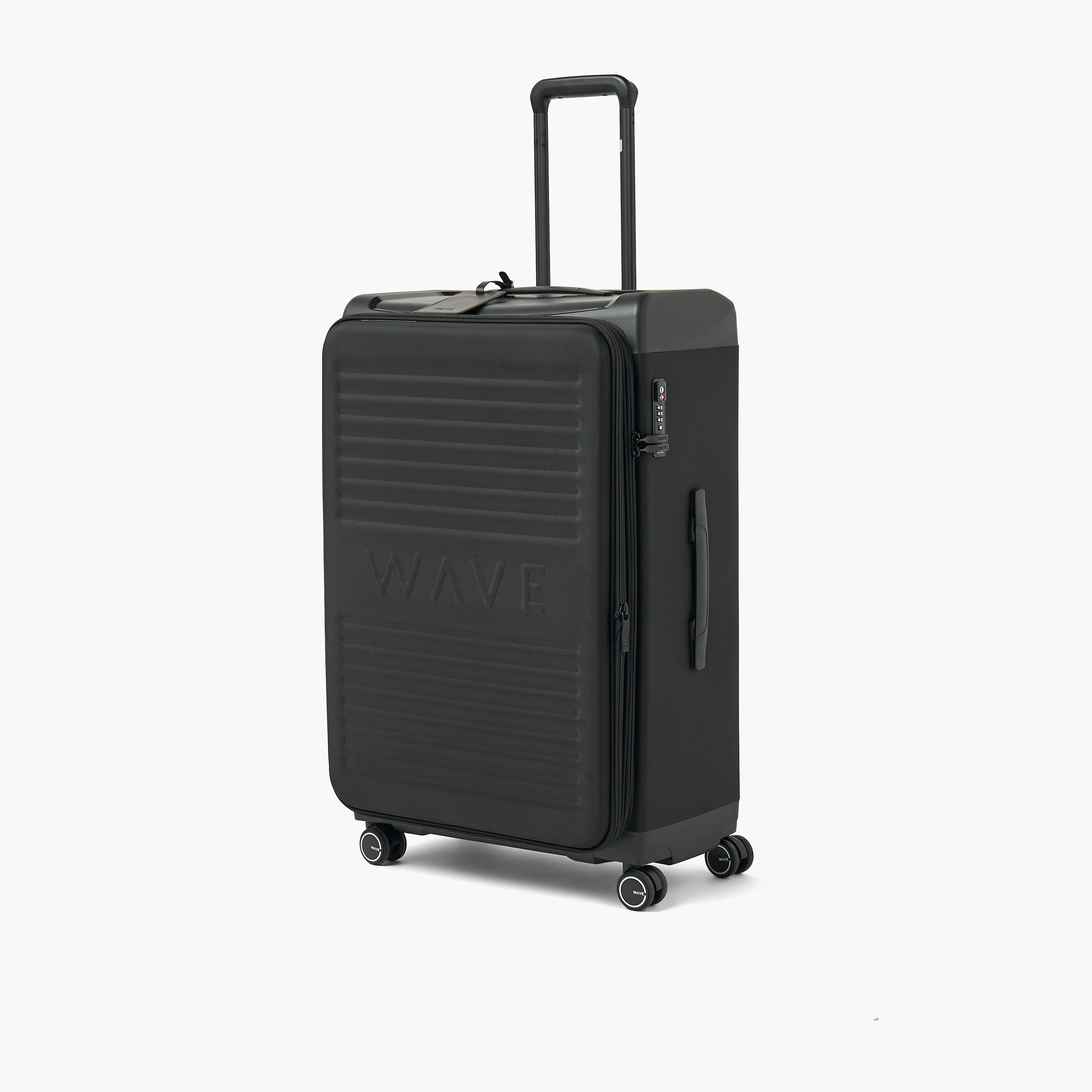 WAVE Textured Softcase Luggage Trolley with Retractable Handle - 28 inches Check-In Bag-travel-luggagesandbags-luggage-image-12
